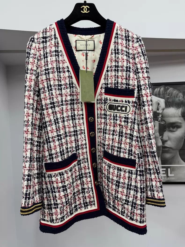 Gucci Gucci Colorful tweed woven jacket Size XS / US 0-2 / IT 36-38 - 1 Thumbnail