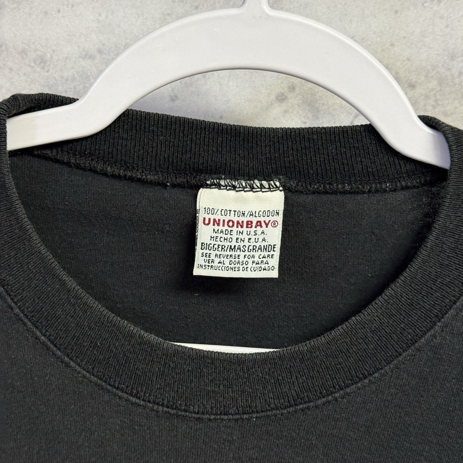 UNIONBAY Vintage Union Bay T Shirt Mens XL Black Long Sleeve Size US XL / EU 56 / 4 - 4 Thumbnail