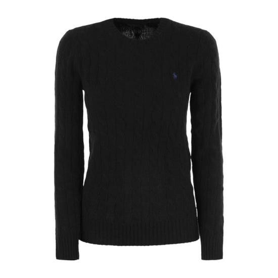 Polo Ralph Lauren POLO RALPH LAUREN Women Sweater 211910421 BLACK Size L / US 10 / IT 46 - 1 Thumbnail