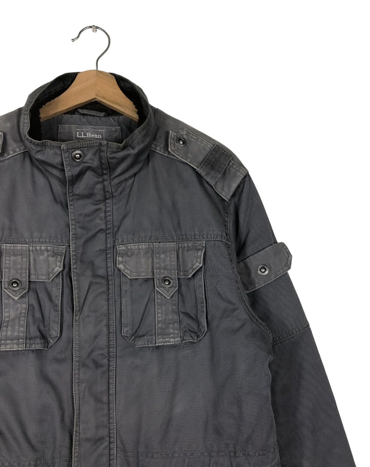 Japanese Brand 🔥VINTAGE BIKER JACKET L.L.BEAN MULTI POCKET CARGO Size US L / EU 52-54 / 3 - 6 Thumbnail