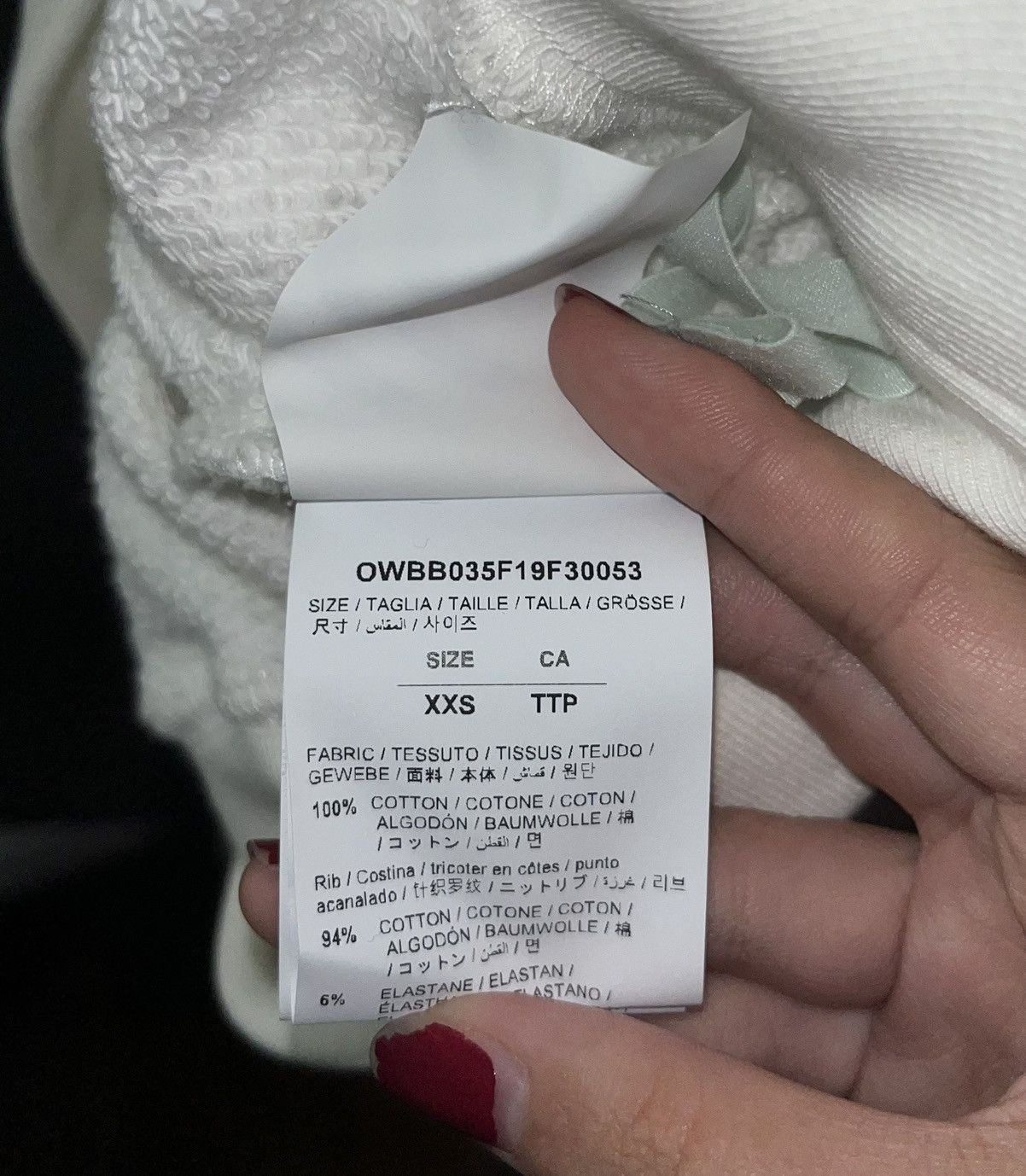 Off-White OFF-WHITE 2019 White Tropical Leaves Arrow Hoodie Size XXS / US 00 / IT 34 - 5 Thumbnail