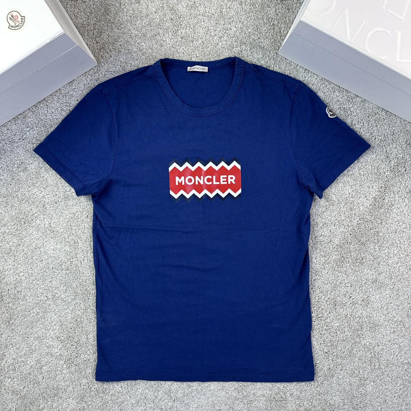 Moncler Moncler T-Shirt Blue - Size M (Fits S) | Grailed