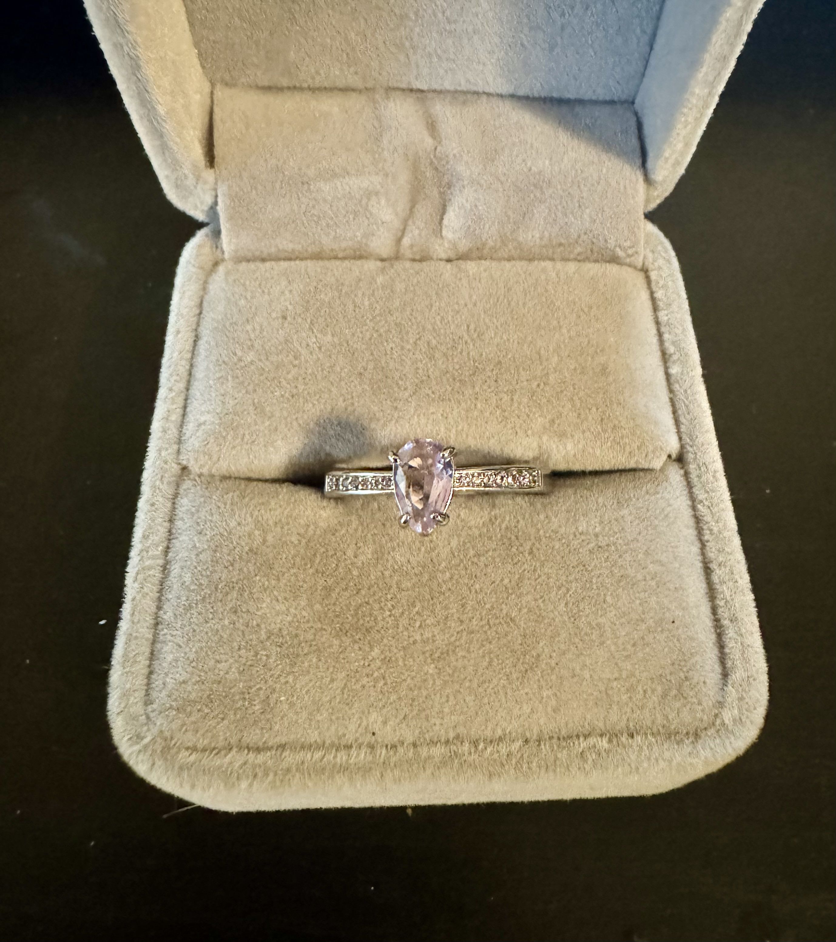 Bomb Party Rhodium Plated with Lab Created Amethyst Ring Size ONE SIZE - 1 Preview