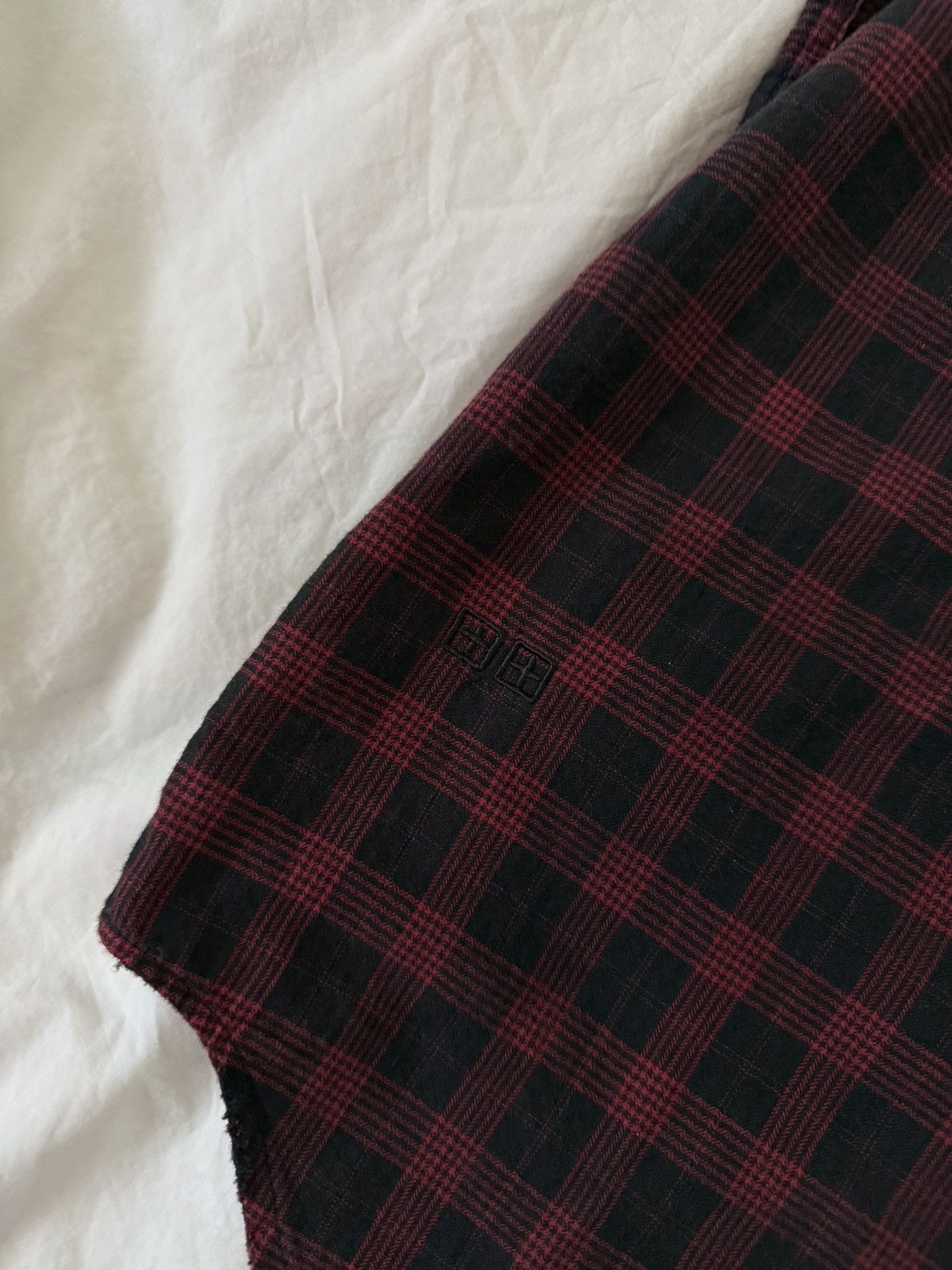 Ksubi × Vintage KSUBI MALCOLM BLACK/RED PLAID BUTTON UP SHIRT SIZE MEDIUM Size US M / EU 48-50 / 2 - 5 Thumbnail