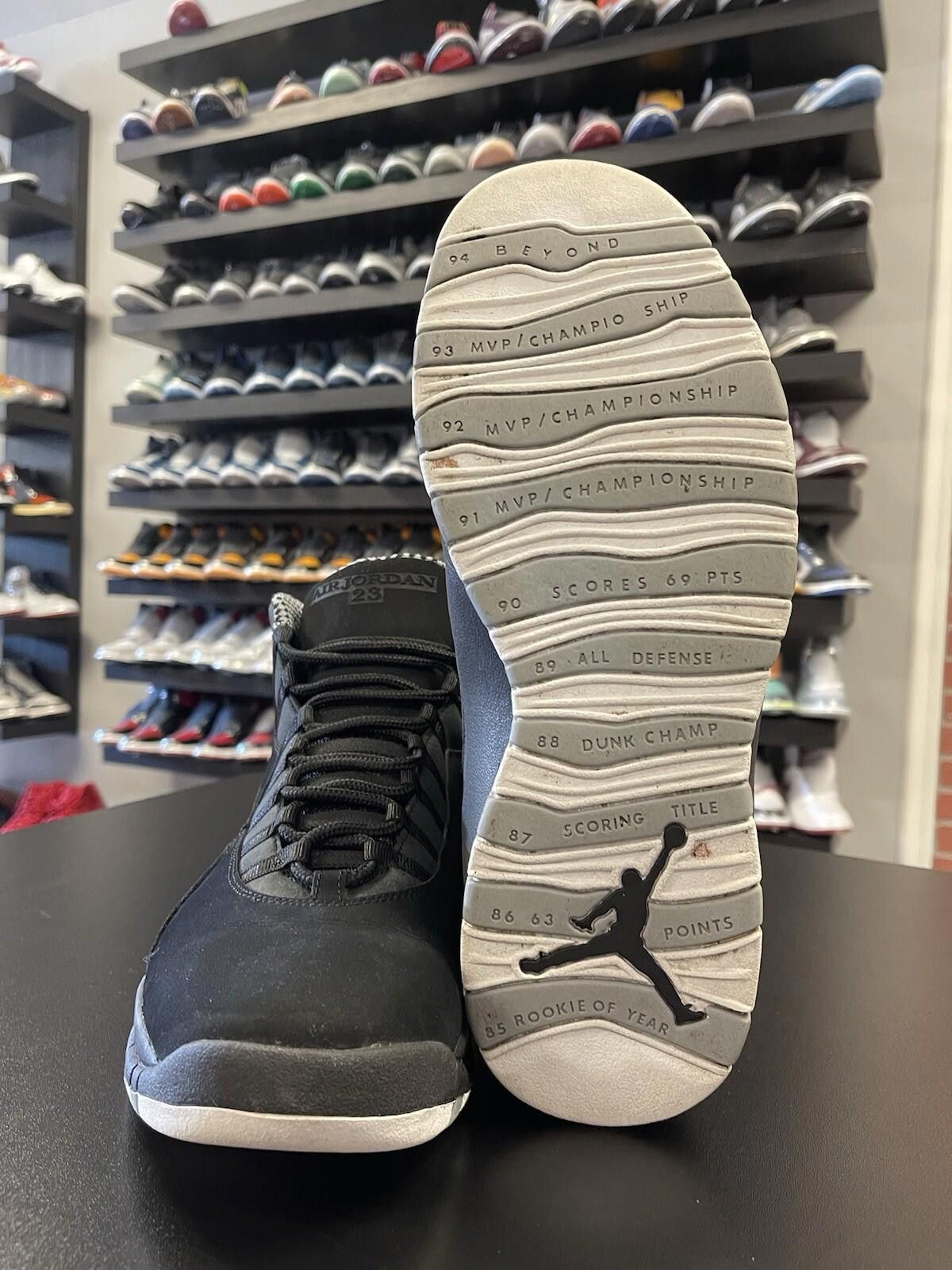 Jordan Brand Size 14 - Nike Air Jordan 10 Retro Stealth 310805-003 Size US 14 / EU 47 - 8 Thumbnail