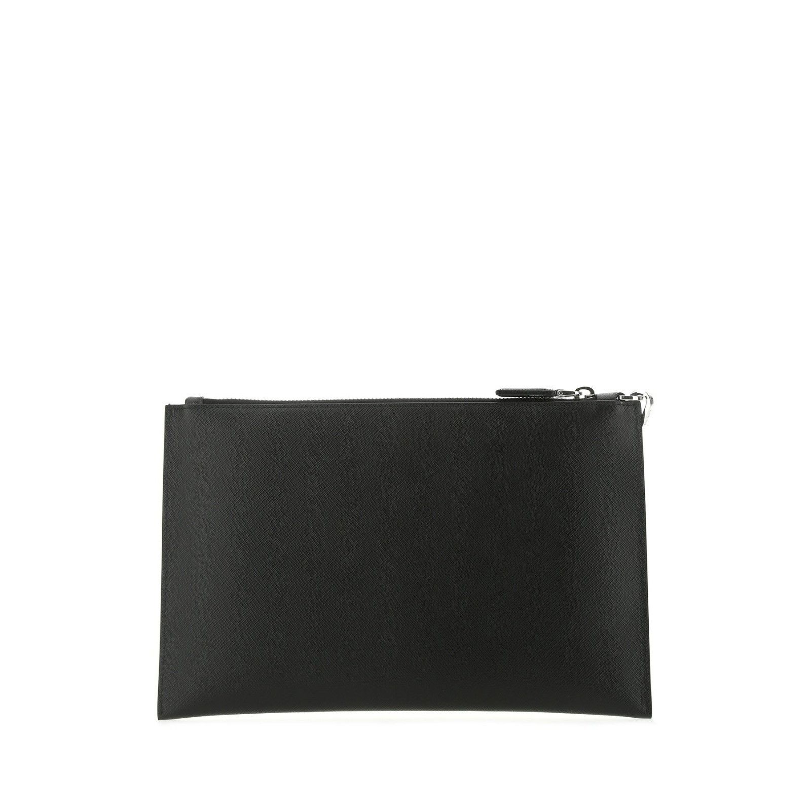 Prada PRADA Black Leather Clutch Handbag New And Authentic Size ONE SIZE - 3 Thumbnail