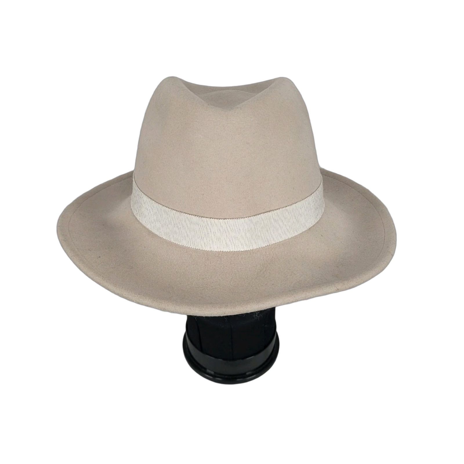 FELT Yestadt Millinery Fedora Hat Women One Size Beige Felt Wide Brim Packable Lightweight, Classic Size ONE SIZE - 1 Thumbnail