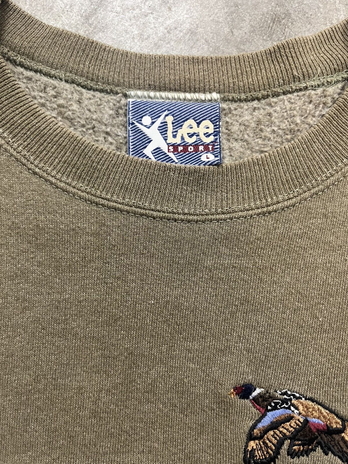 Lee Lee Sport Outdoor Pheasant Embroidered Crewneck Sweatshirt Size US L / EU 52-54 / 3 - 3 Thumbnail