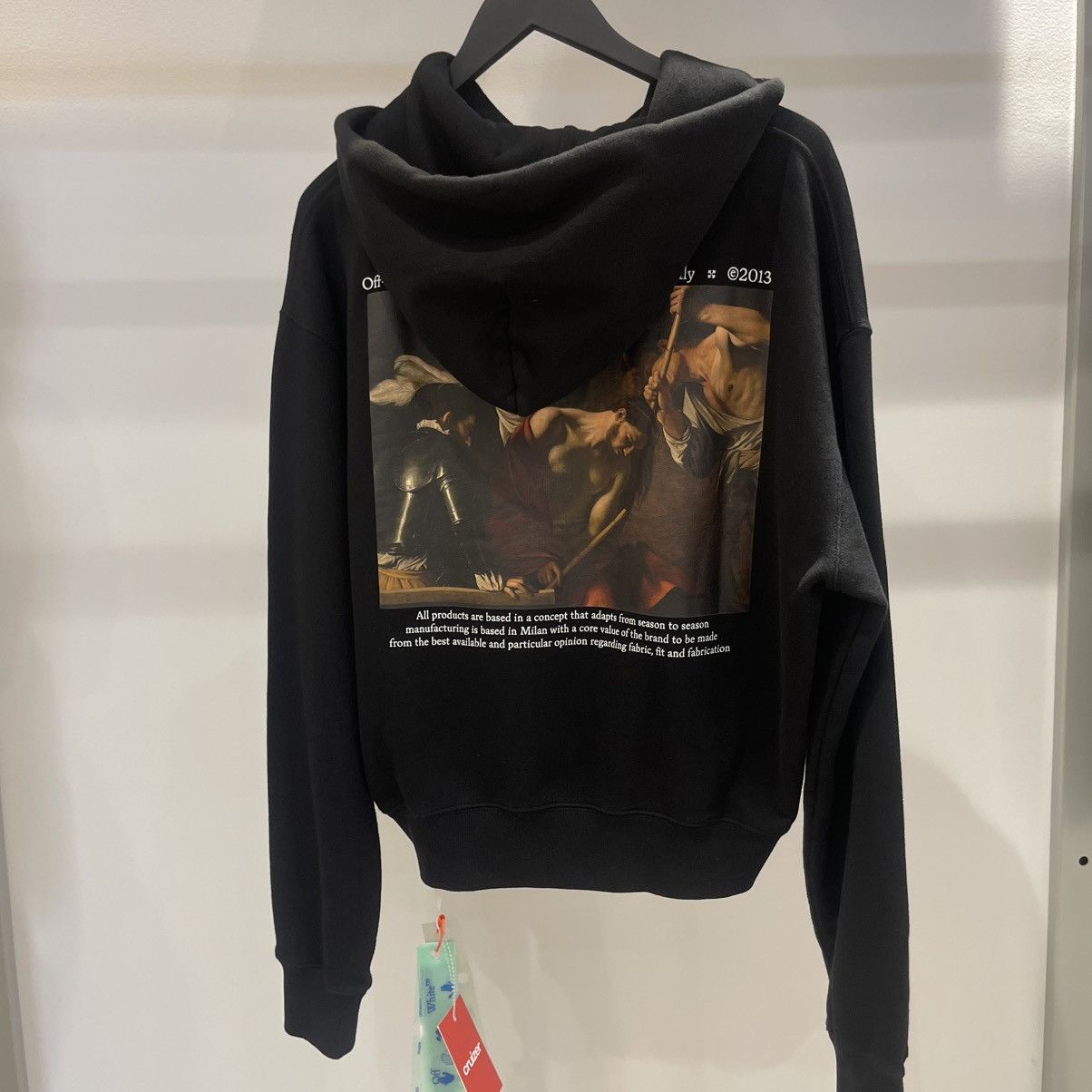 Off-White Off-White Caravaggio The Crowning With Thorns Hoodie Black Size US S / EU 44-46 / 1 - 4 Thumbnail
