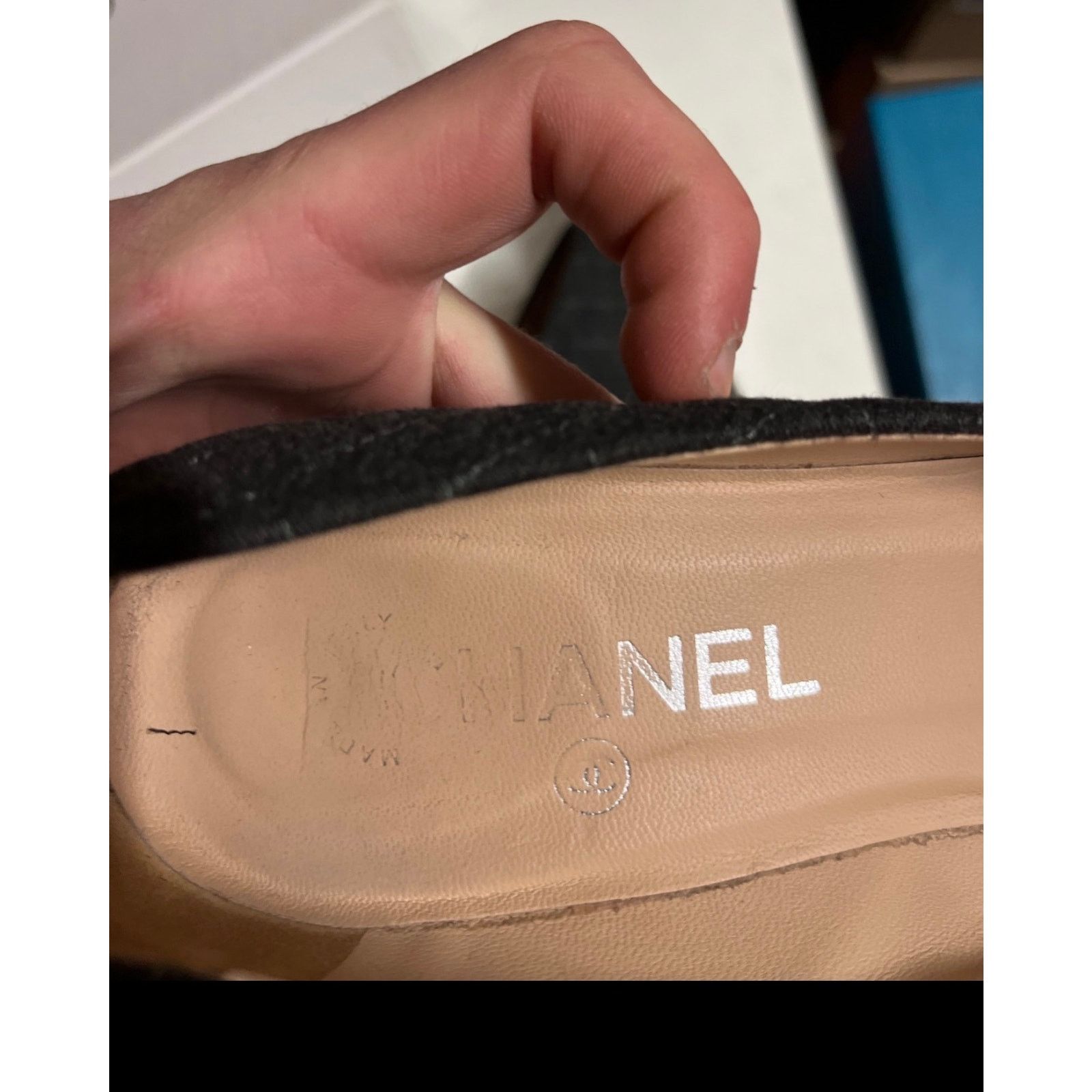 Chanel Chanel Gray Textile Rose Pumps Sz 38 Size US 7 / IT 37 - 6 Thumbnail