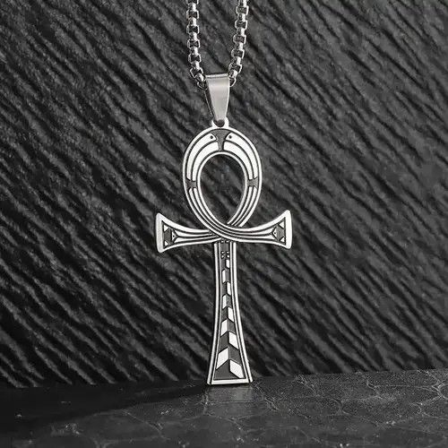 Jewelry Egypt Ankh Cross Key of Life Pendant Necklace Size ONE SIZE - 2 Thumbnail