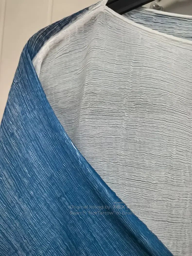 Issey Miyake Issey Miyake size:one size Blue Midi Skirt Size 31" - 4 Thumbnail
