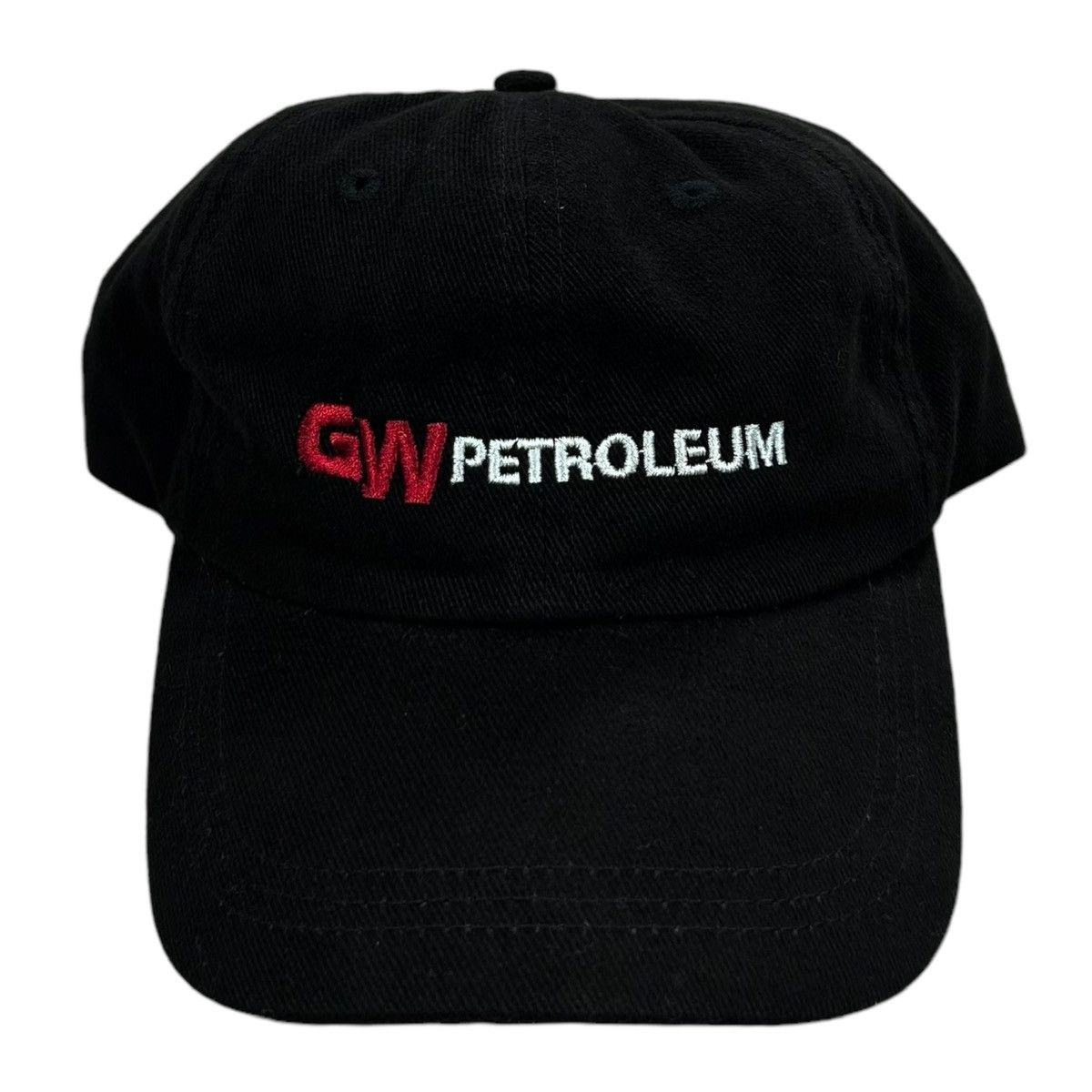 Vintage Vintage GW Petroleum Black Red Adjustable Strapback Hat Size ONE SIZE - 1 Thumbnail