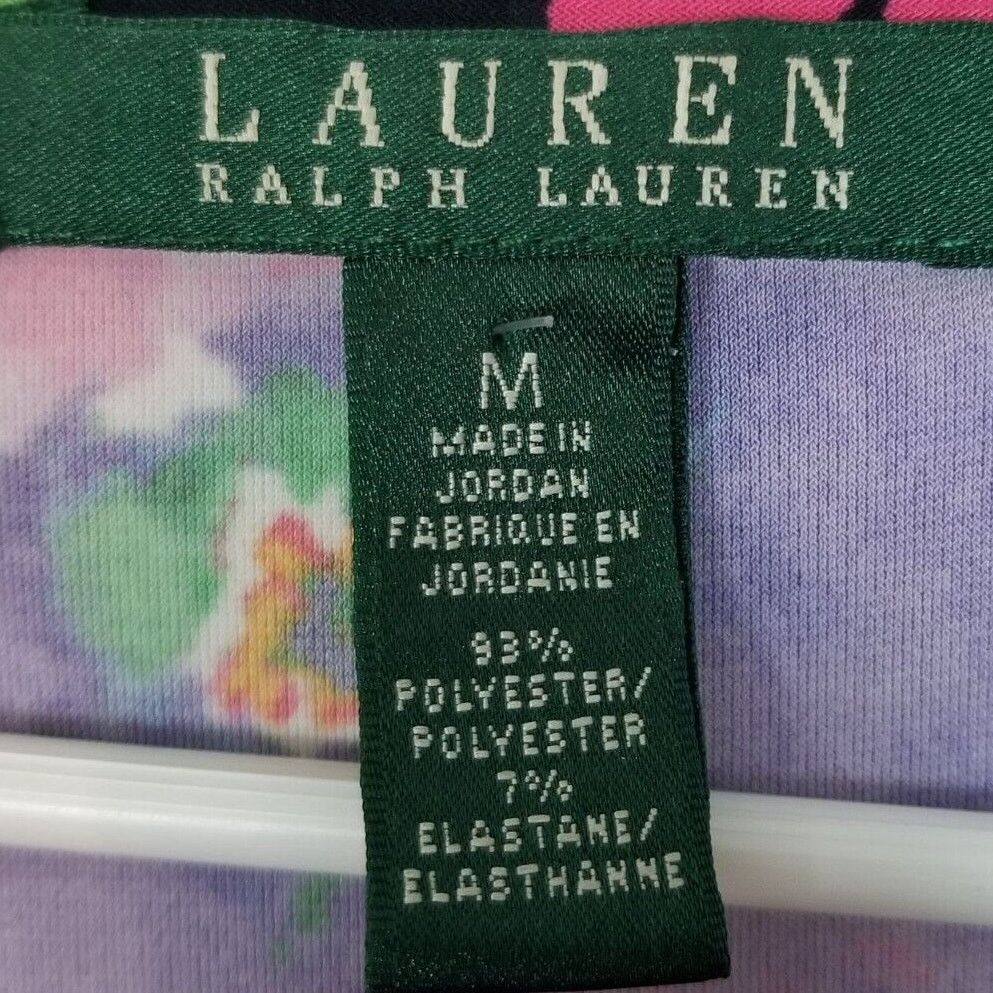 Lauren Ralph Lauren Lauren Ralph Lauren Floral Cap Sleeve Surplice Sheath Dress Size M / US 6-8 / IT 42-44 - 5 Thumbnail