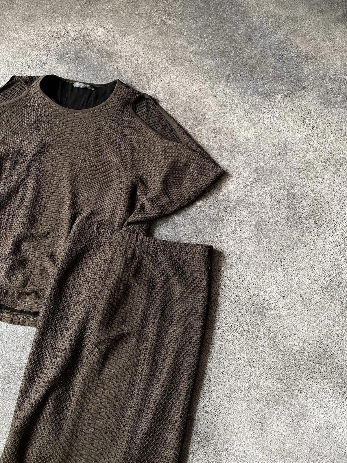 Alexander McQueen 2000`s Alexander McQueen Phyton Structure Suit Top / Skirt Size S / US 4 / IT 40 - 3 Thumbnail