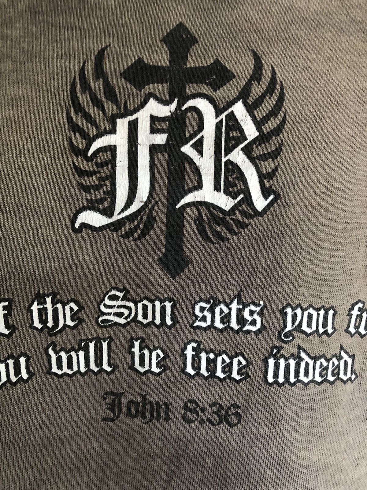 Affliction × Harley Davidson × Vintage Vintage Y2K Sunfaded Free Riders Motorcycle Club Tee Size US XL / EU 56 / 4 - 14 Thumbnail