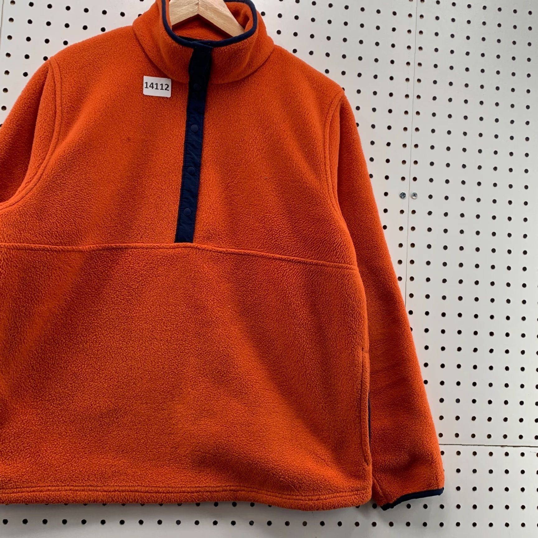 Vintage VINTAGE L.L. Bean Fleece Sweater 1/4 Snap Orange Womens Small Pullover Long Sleeve Size S / US 4 / IT 40 - 5 Thumbnail