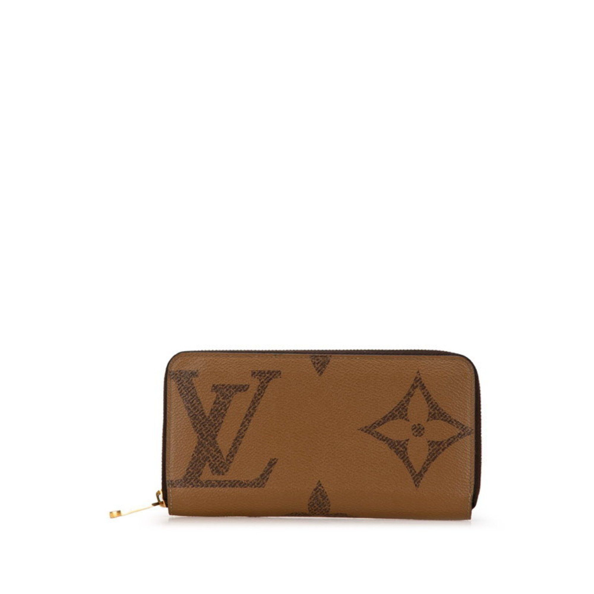 Louis Vuitton Louis Vuitton Monogram Giant Reverse Zippy Wallet Round Long M69353 Brown PVC Leather Women's LOUIS VUITTON Size ONE SIZE - 1 Thumbnail