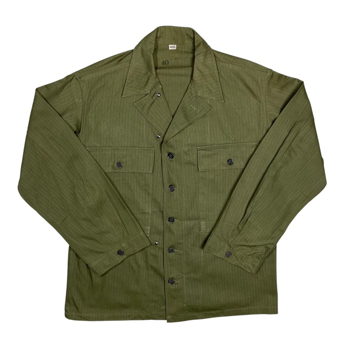 Other 1940s WWII US Army M-43 HBT Jacket - Large (40) Size US L / EU 52-54 / 3 - 1 Thumbnail