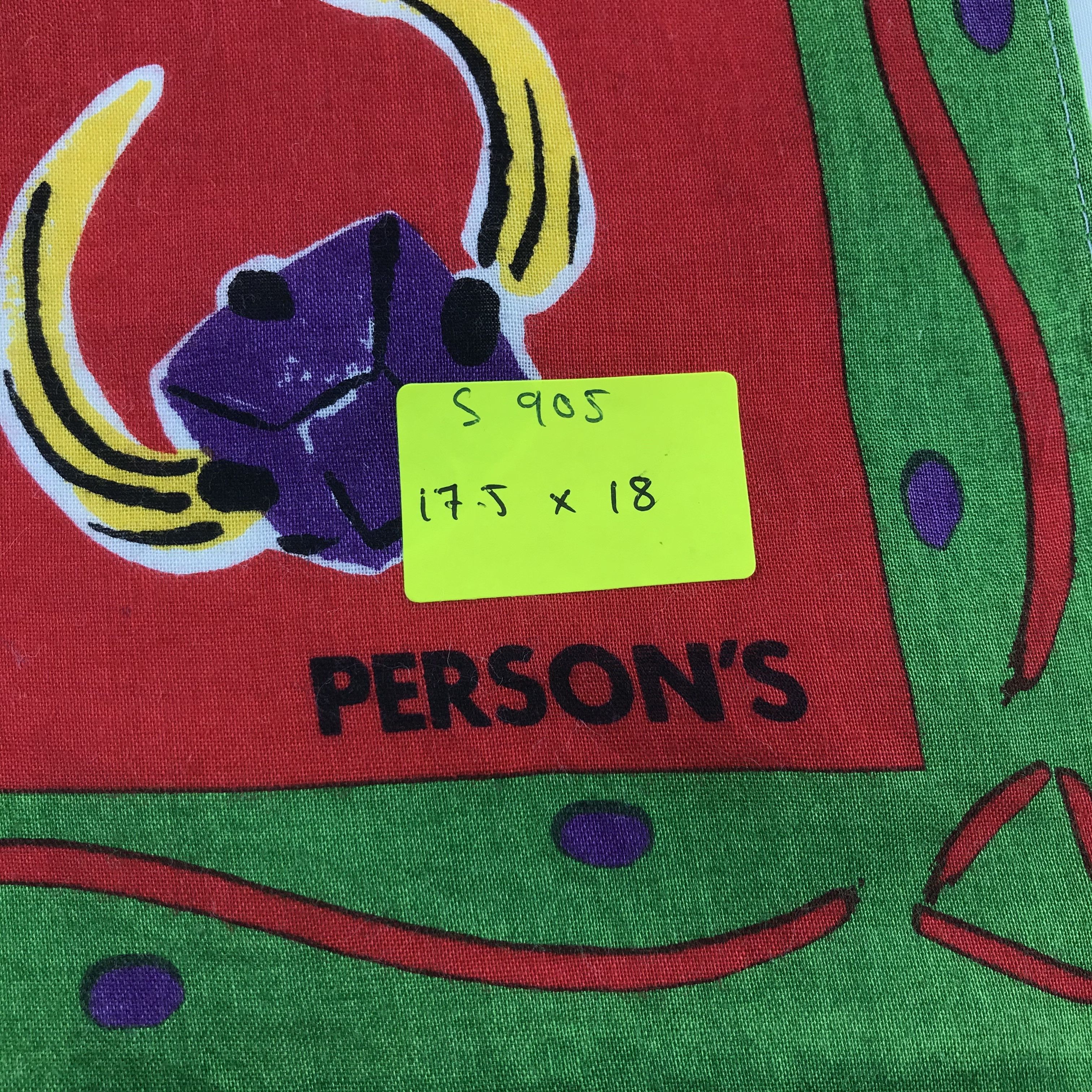 PERSON'S × Vintage Person's Bandana / Handkerchief / Neckerchief - S905 Size ONE SIZE - 5 Thumbnail