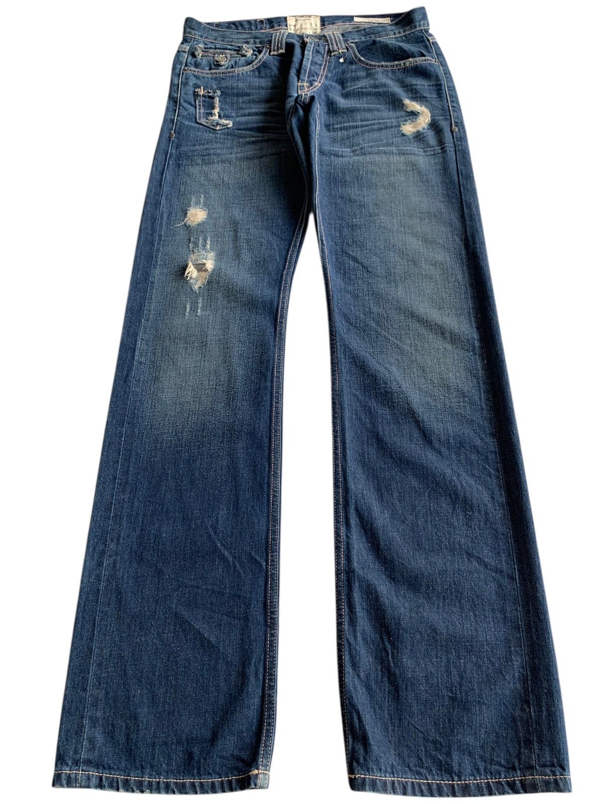 If Six Was Nine TAVERNITI SO JEANS SELVEDGE BUTTON FLY JAPANESE DENIM Size US 33 - 1 Thumbnail
