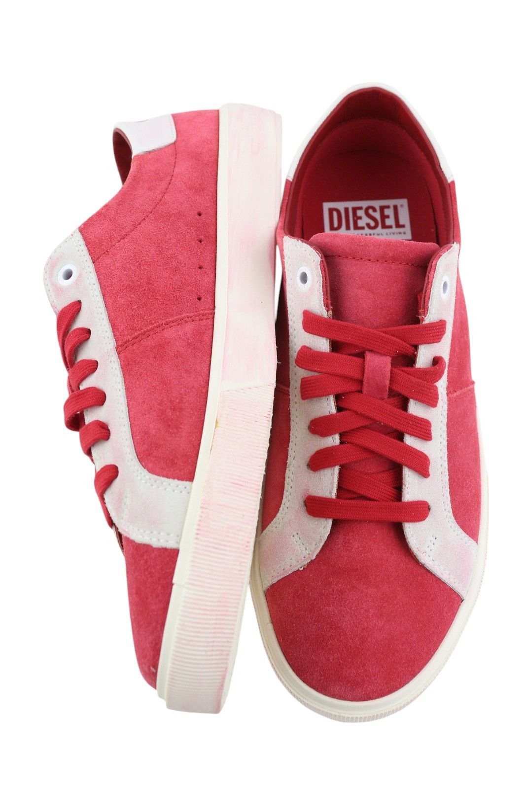 Diesel S-MYDORI LC EU43 Red Suede Leather 41536 Size US 10 / EU 43 - 5 Thumbnail