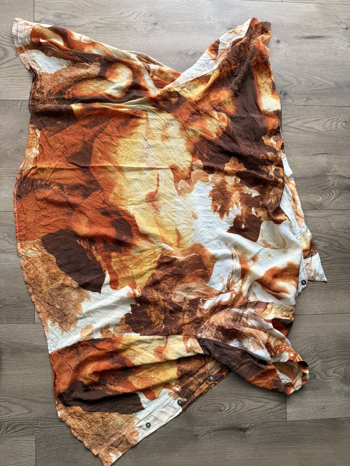 Other Vintage Eros Uomo Silk Shirt Men XL Made in Italy Size US XL / EU 56 / 4 - 6 Thumbnail