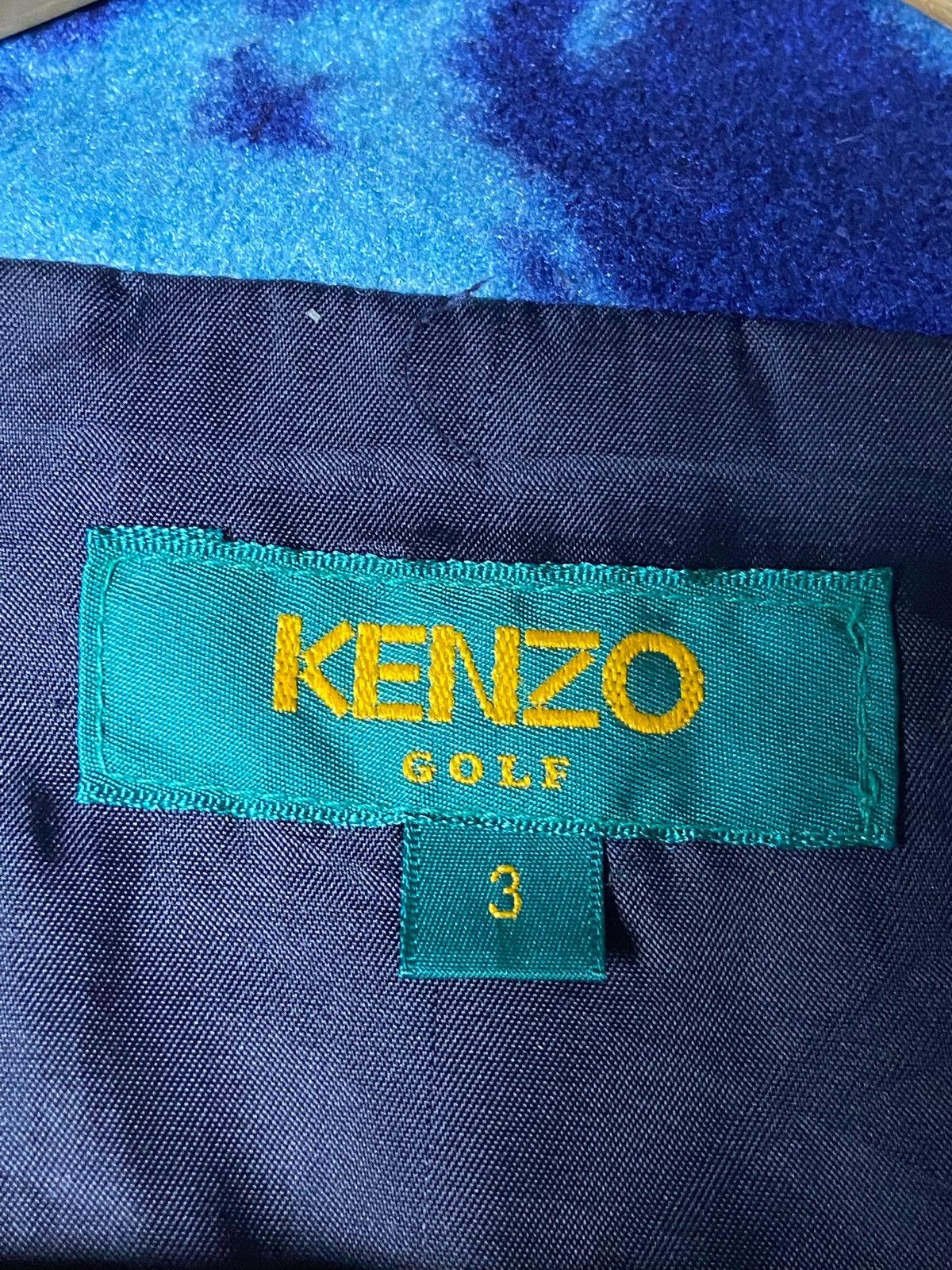 Japanese Brand × Kenzo × Vintage KENZO GOLF Fish Patterned Fleece Jacket (132) Size US S / EU 44-46 / 1 - 9 Thumbnail