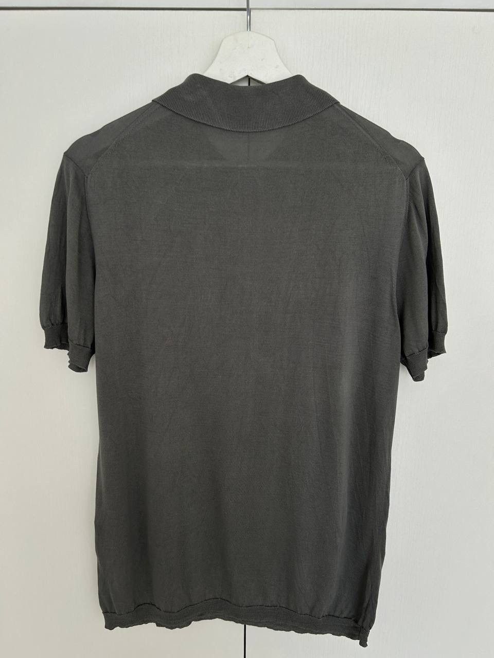 Prada Prada Milano Garment Dyed Silk Polo Knit Shirt Size M Size US M / EU 48-50 / 2 - 3 Thumbnail