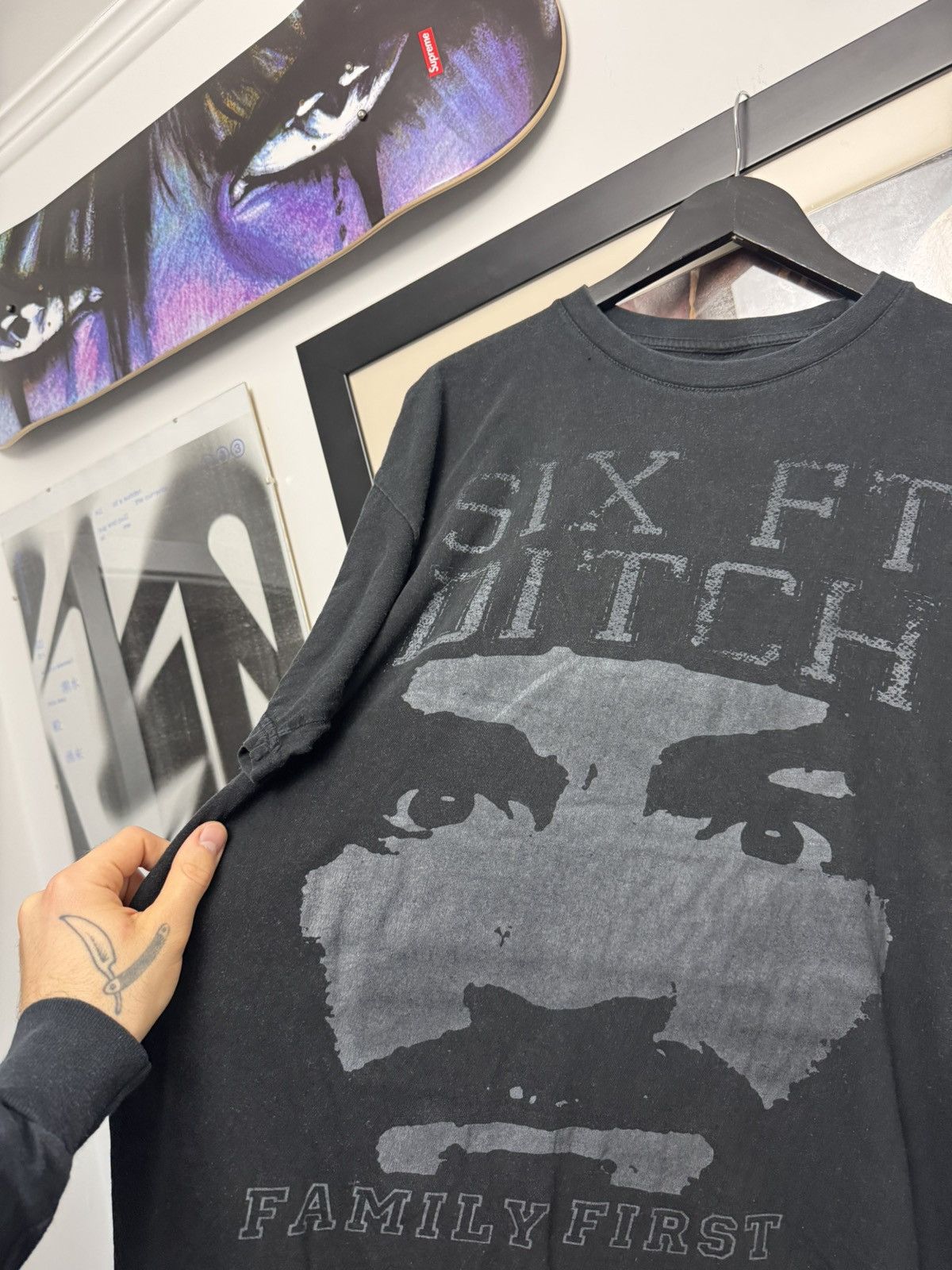 Vintage Six FT Ditch Hardcore Band Tee Charles Manson Family First Size US L / EU 52-54 / 3 - 2 Thumbnail