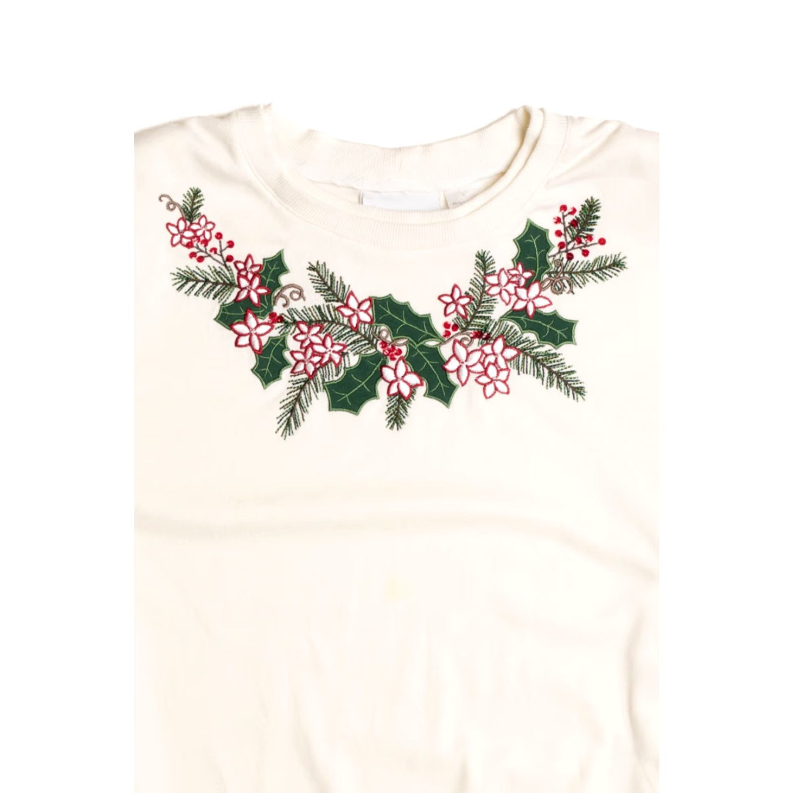 Vintage VINTAGE Alfred Dunner White Ugly Christmas Sweatshirt Shirt Womens Large White Christmas Sweatshirt Size L / US 10 / IT 46 - 2 Thumbnail