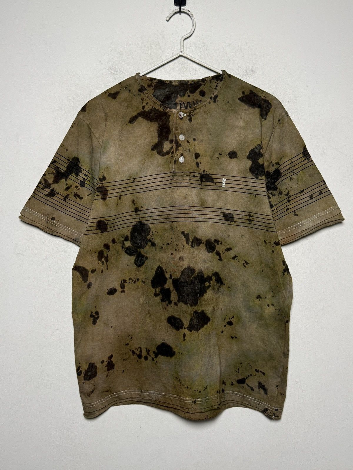 Yves Saint Laurent Vintage Yves Saint Laurent punk grunge painters t shirt Size US L / EU 52-54 / 3 - 1 Thumbnail