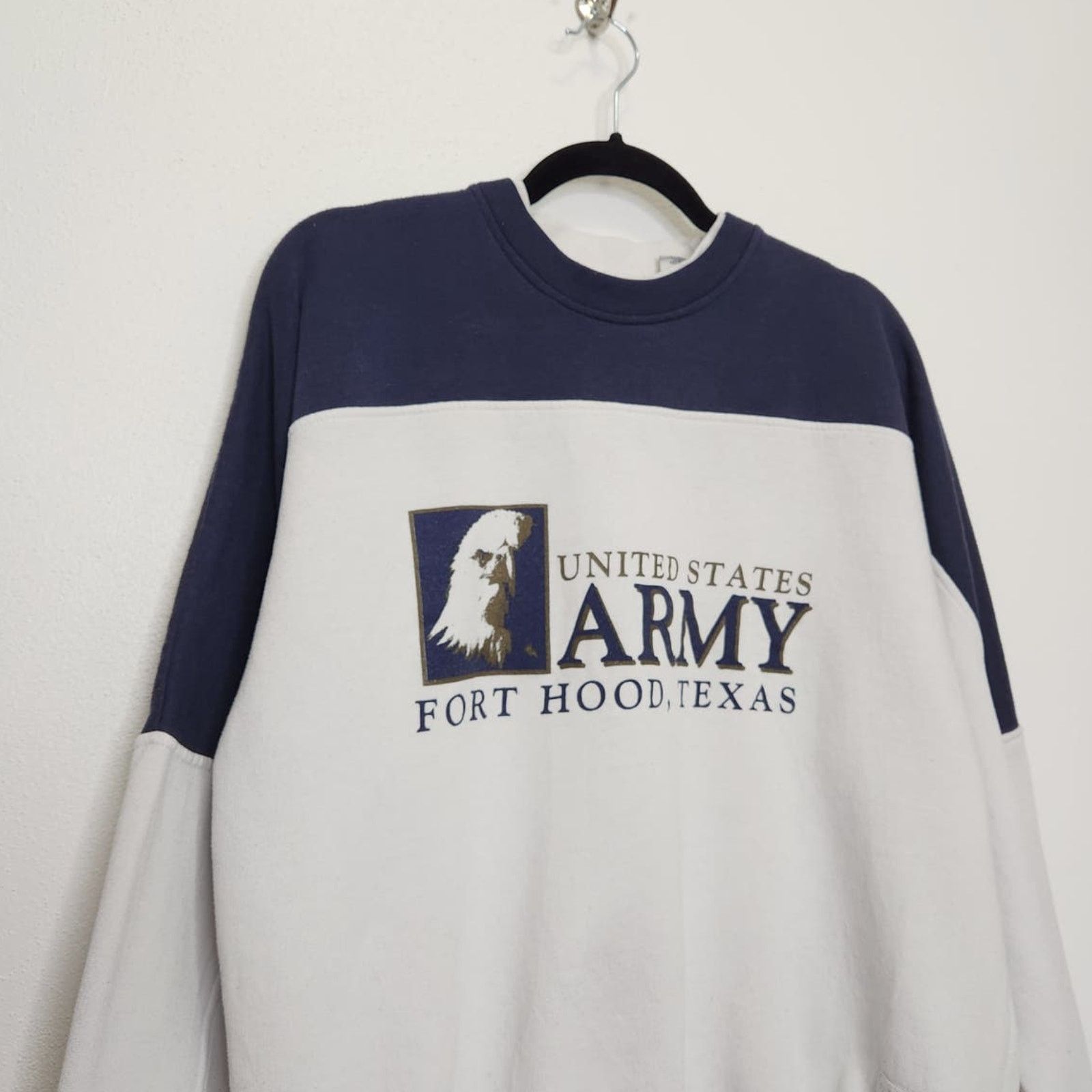 Vintage Vintage United States Army Fort Hood Texas Eagle Crewneck Size US M / EU 48-50 / 2 - 2 Thumbnail