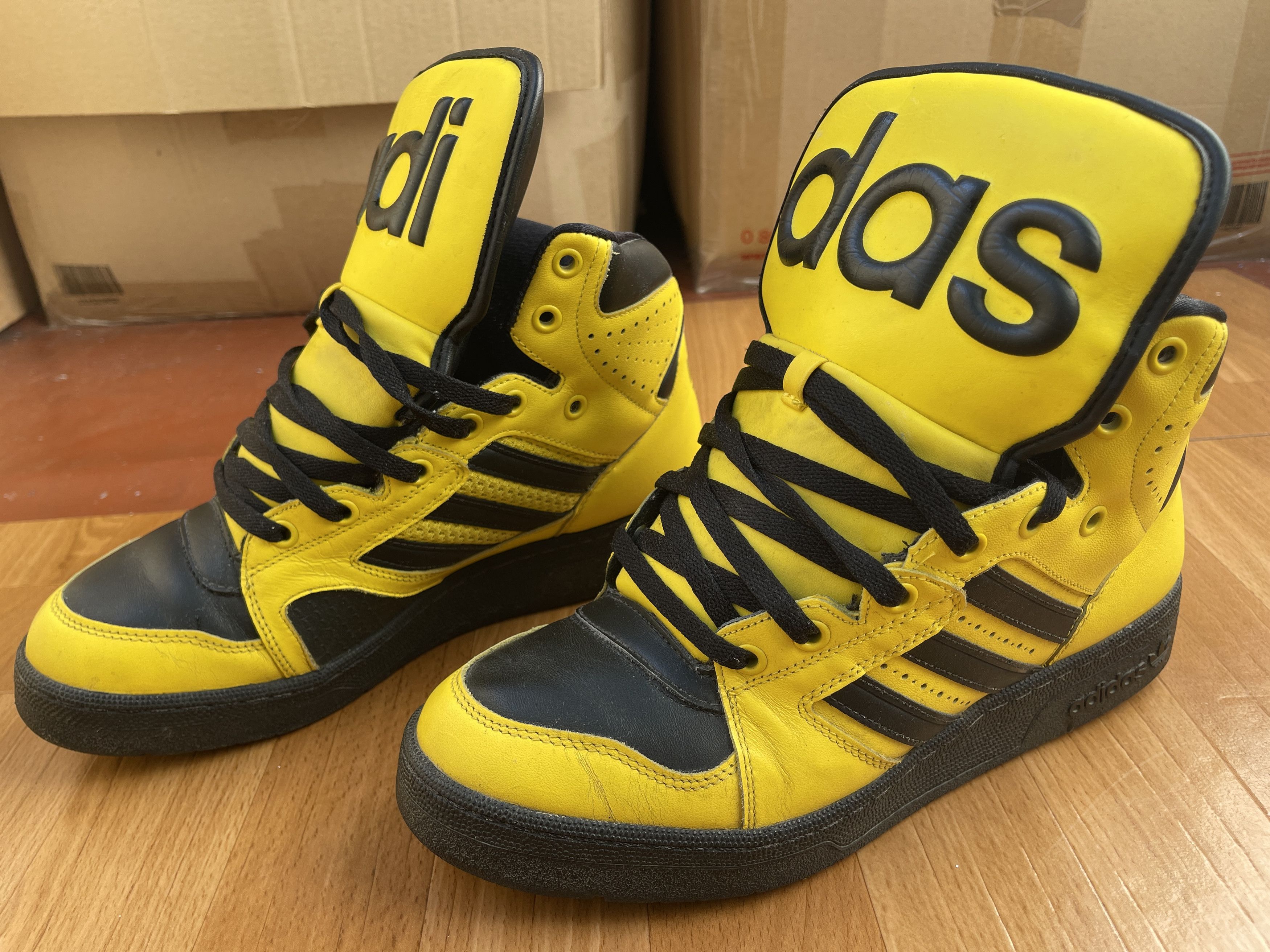 Adidas × Jeremy Scott Adidas sneakers Jeremy Scott Instinct Top shoes ObyO V24530 Size US 10 / EU 43 - 5 Thumbnail