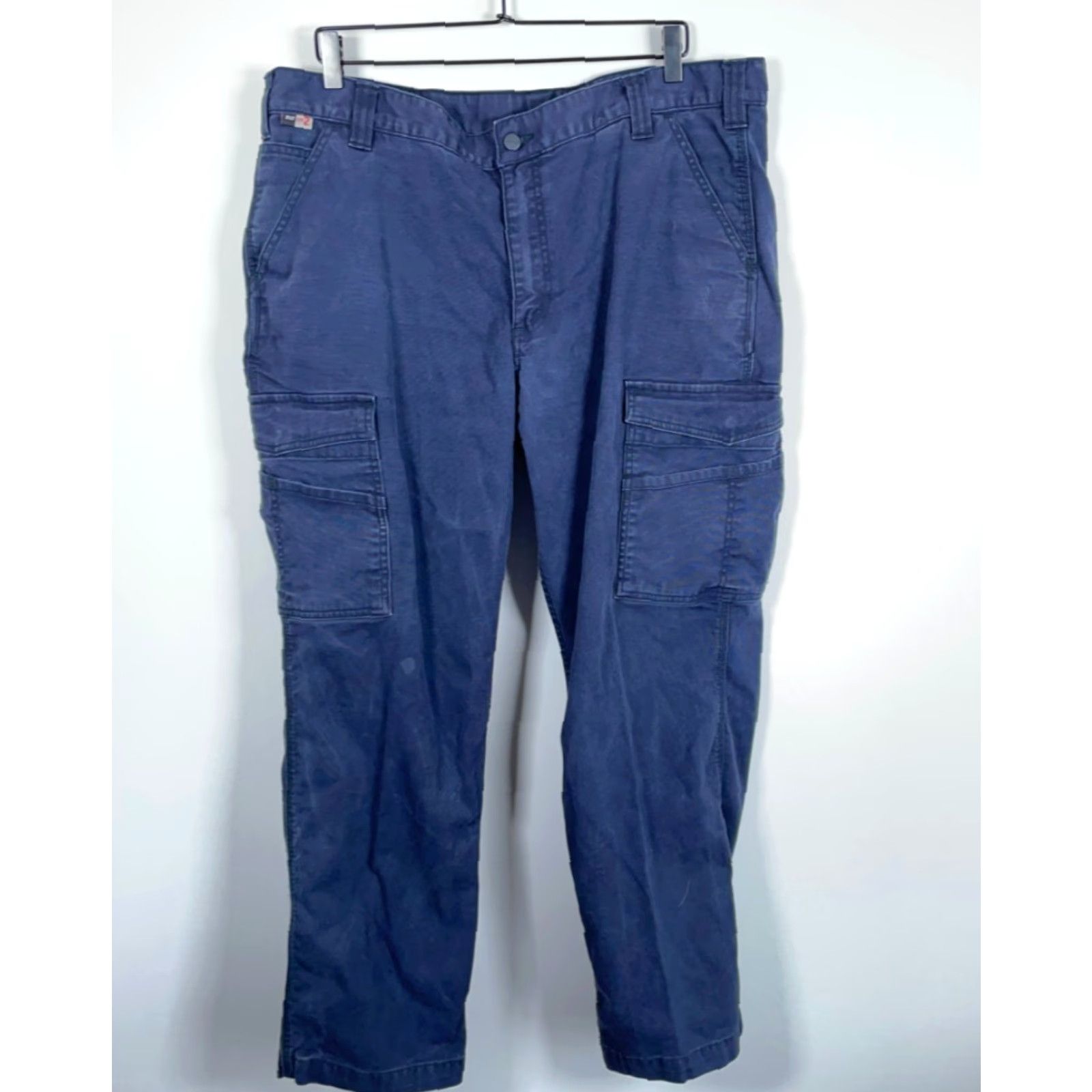 Carhartt Carhartt Flame Resistant Cargo Pants Men's 40 x 29 Dark Blue Canvas Rugged Flex Size US 40 / EU 56 - 2 Thumbnail