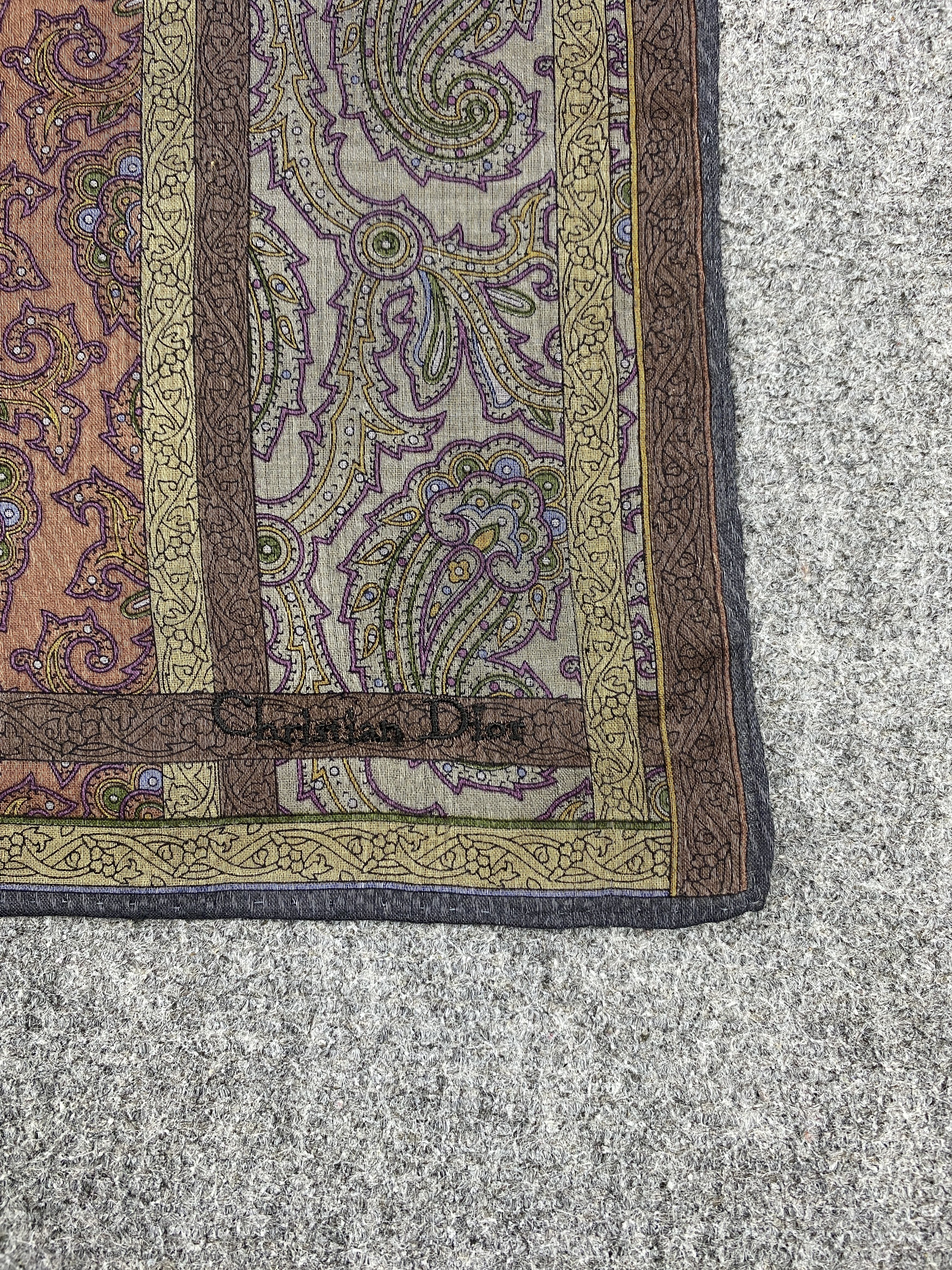 Christian Dior Monsieur Christian Dior Bandana / Handkerchief / Neckerchief HKC0206 Size ONE SIZE - 5 Thumbnail