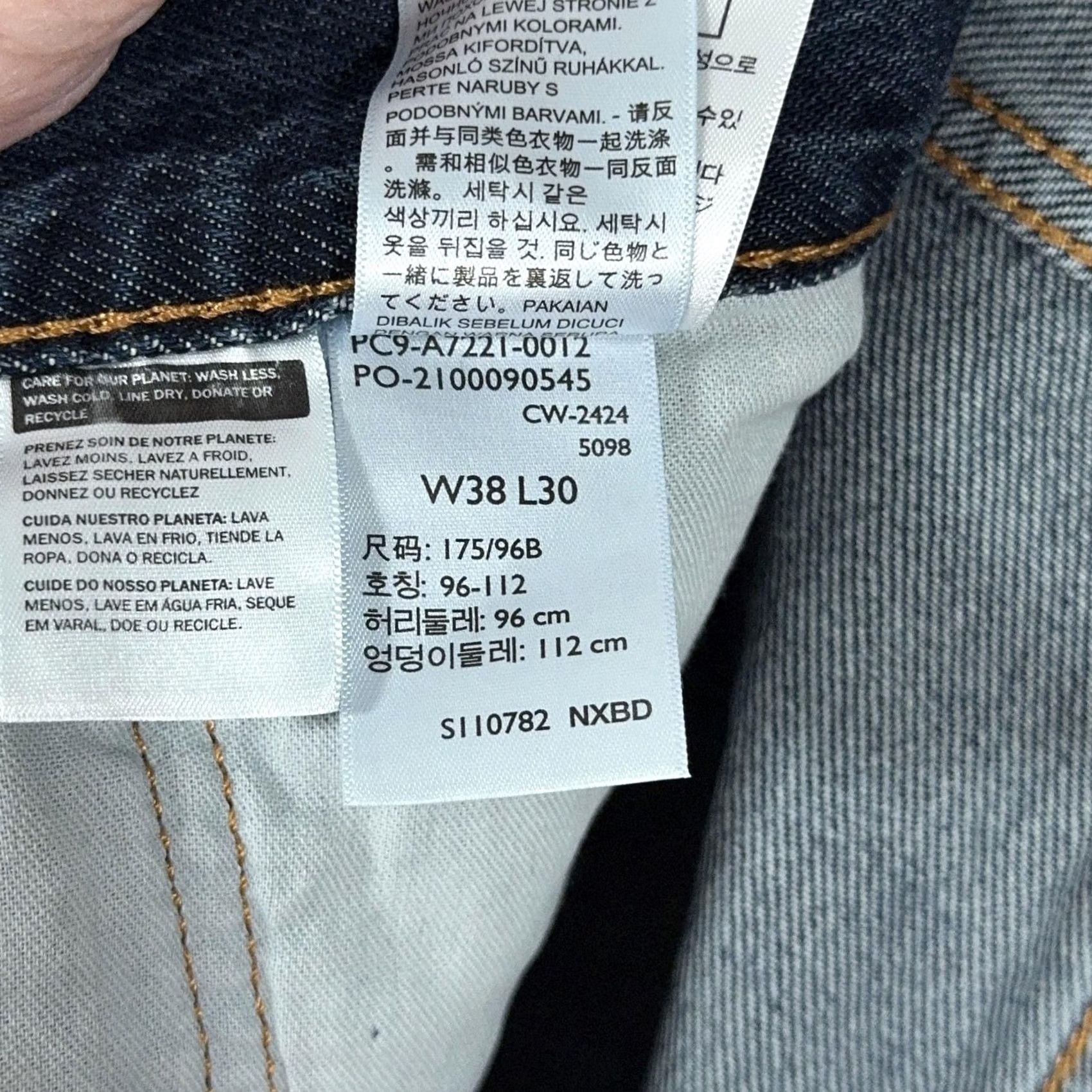 Levi's VINTAGE Levi's 565 '97 Loose Straight Jeans 38x30 Mens Blue Denim Relaxed Loose 90s Skater Casual Men Jeans Size US 38 / EU 54 - 4 Thumbnail