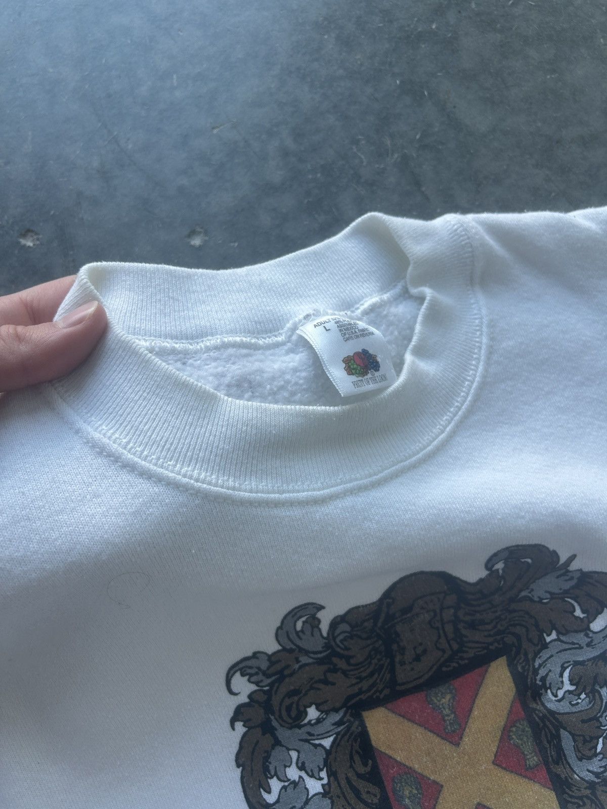 Fruit Of The Loom × Vintage Vintage 90s Read Knight Sweatshirt Size US L / EU 52-54 / 3 - 4 Thumbnail