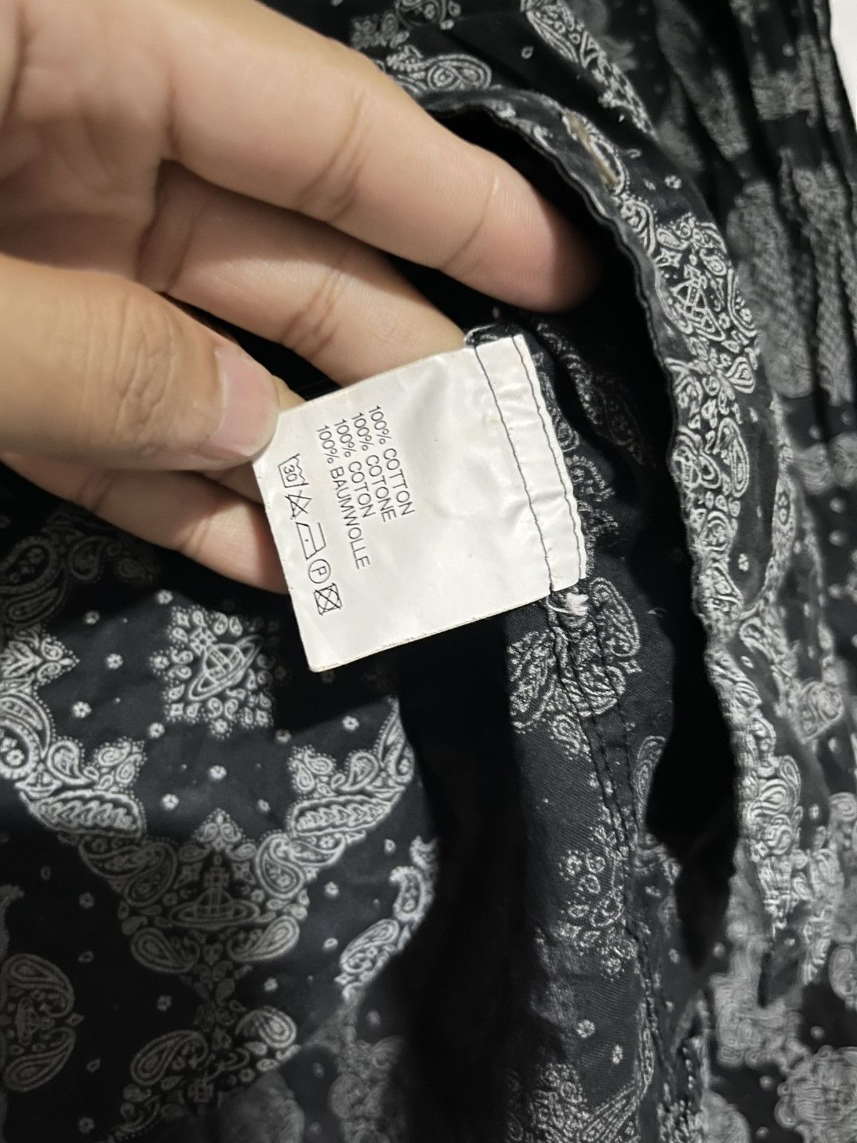 Vivienne Westwood Vivienne Westwood Anglomania Monogram Logo Paisley Bandana Size US M / EU 48-50 / 2 - 3 Thumbnail