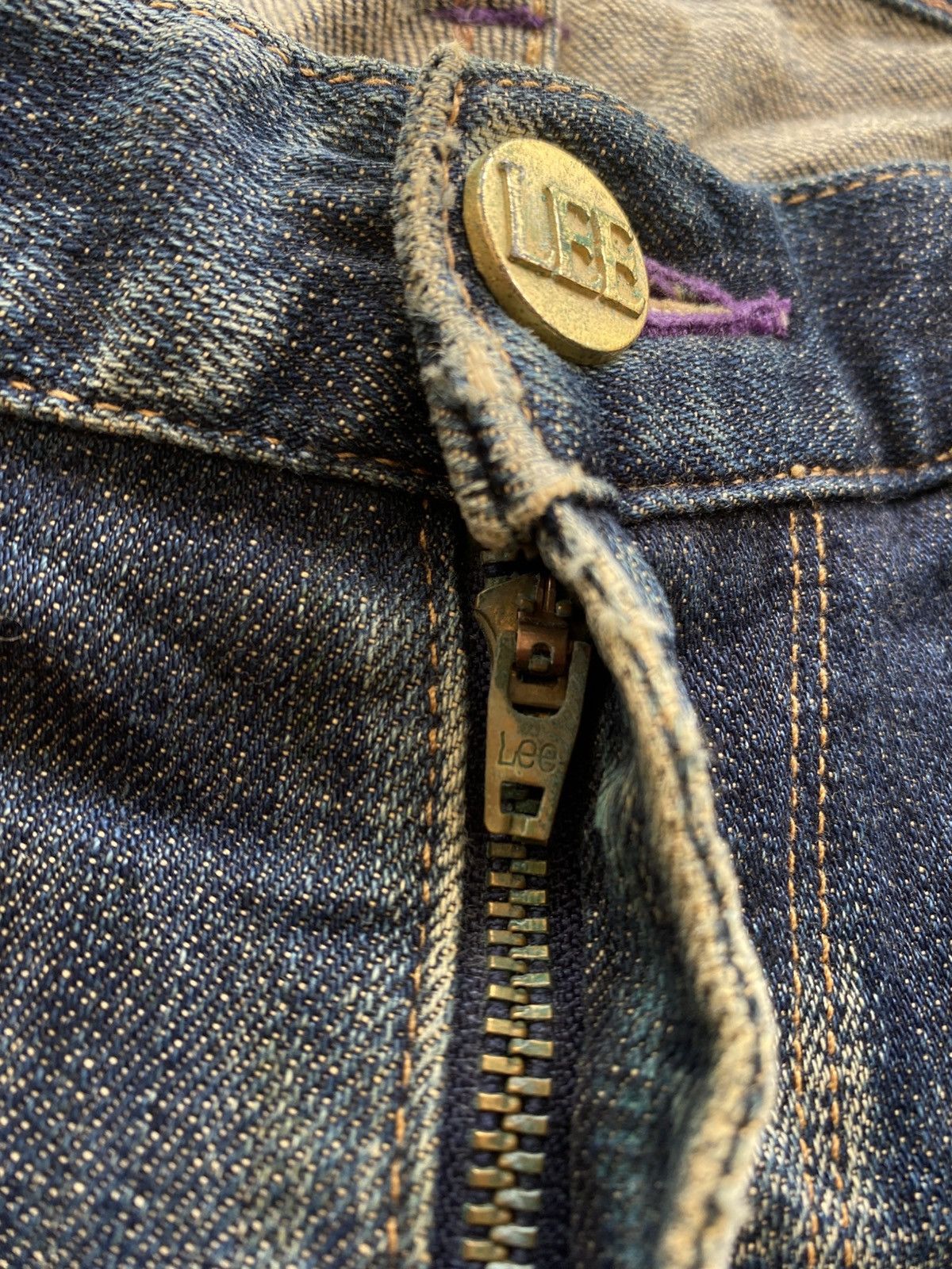 Lee Lee x TK Mixpice Purple Yarn Thrased Denim Size US 34 / EU 50 - 11 Thumbnail