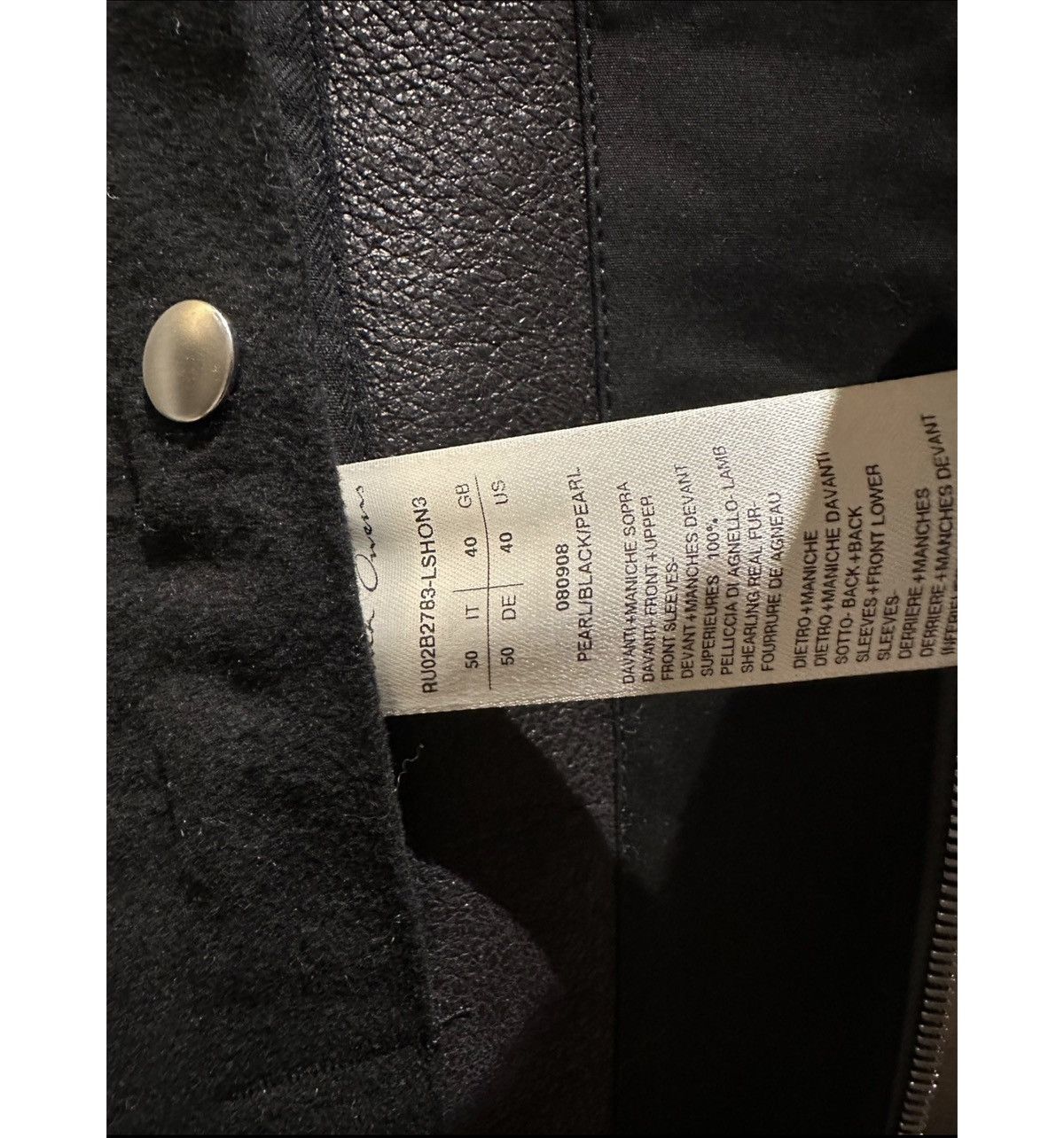 Rick Owens Rick Owens AW19 Zionic shearling Larry cropped jacket Size US M / EU 48-50 / 2 - 4 Thumbnail