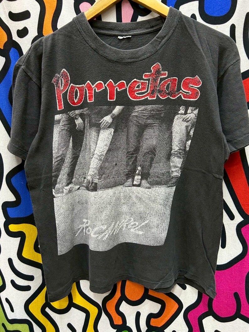 Vintage Vintage 90s Porretas Band tshirt size M Size US M / EU 48-50 / 2 - 3 Thumbnail