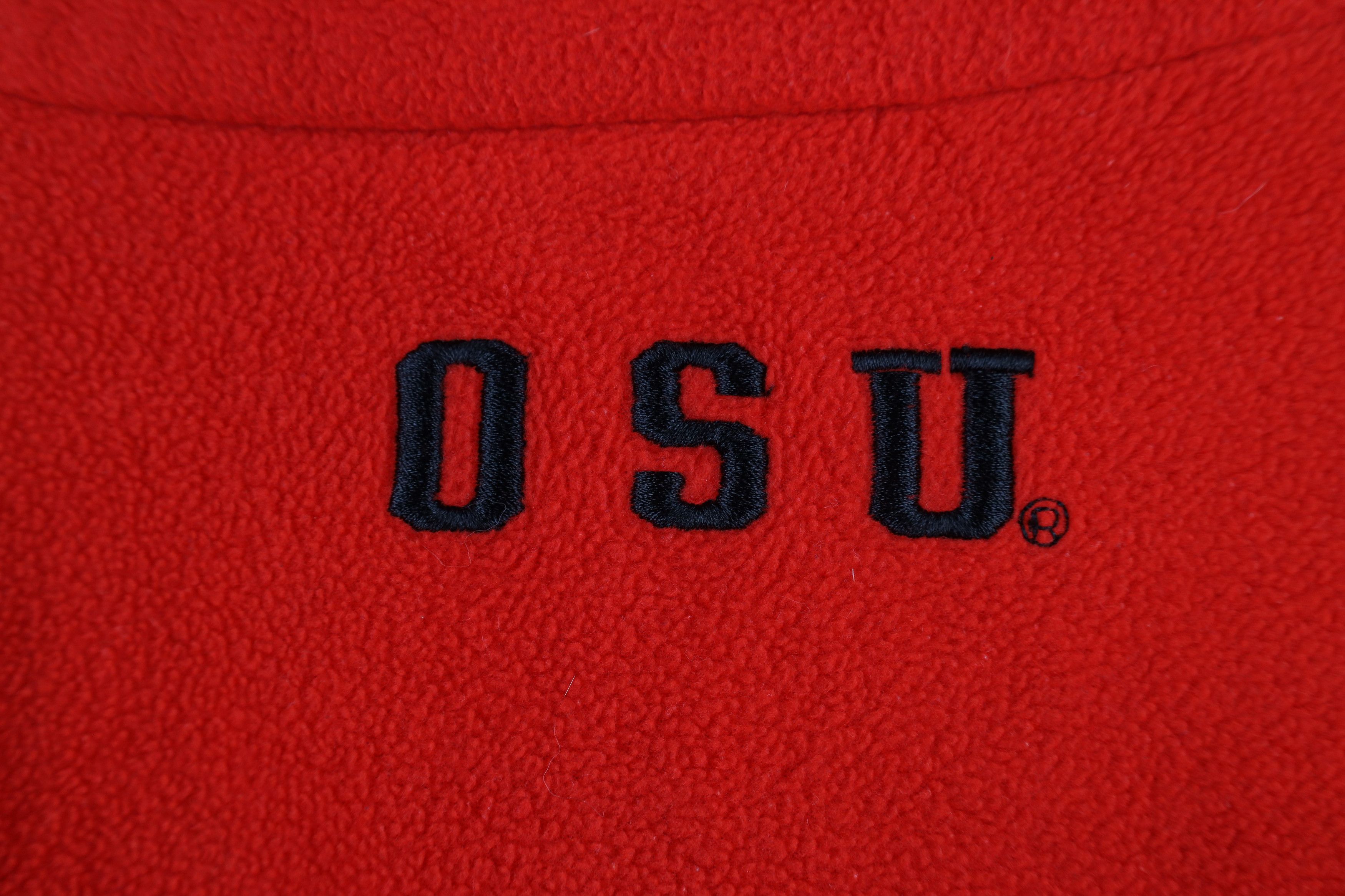 Vintage Vintage 90s Ohio State University Lined Full Zip Jacket Size US L / EU 52-54 / 3 - 13 Thumbnail