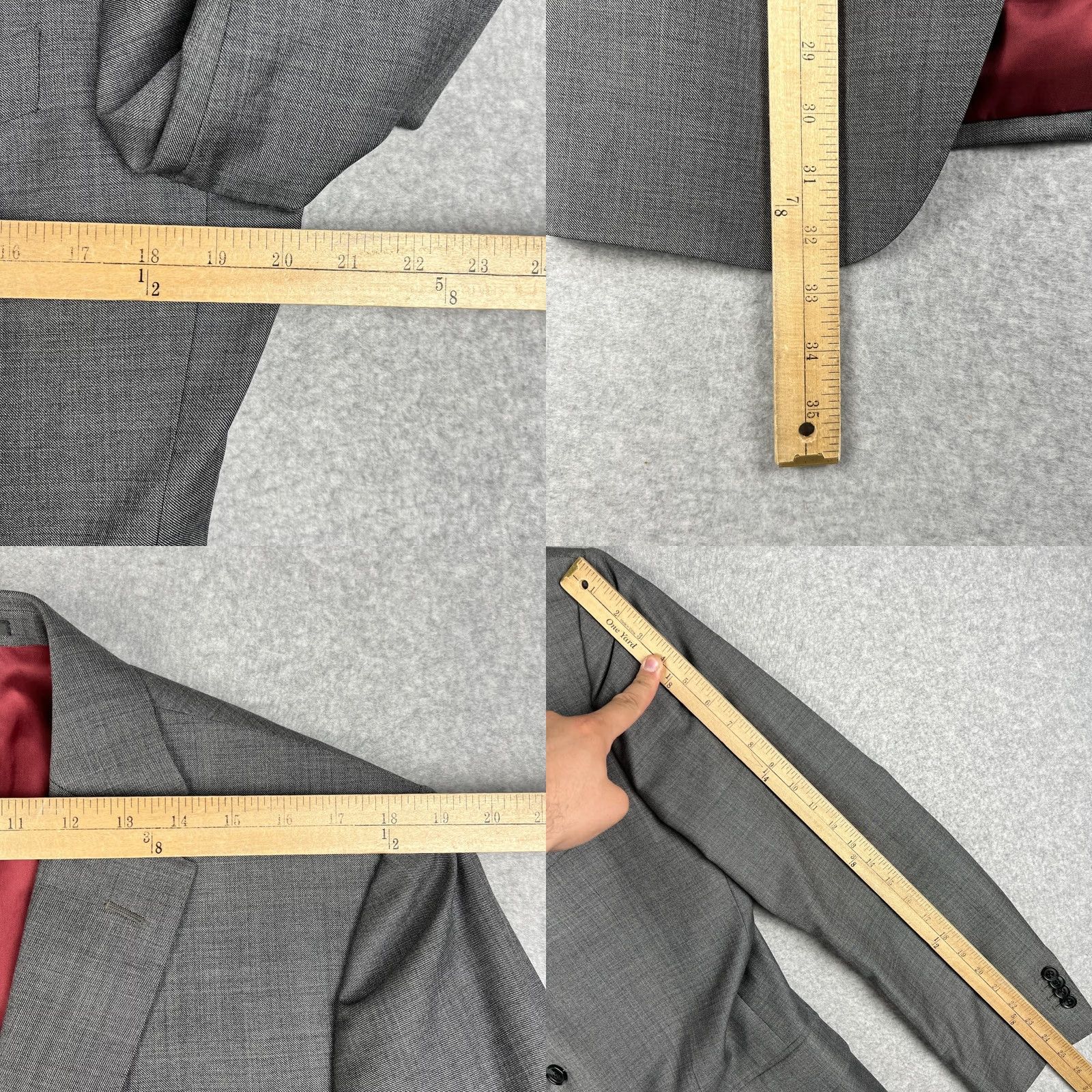 Suitsupply Suitsupply Coat Mens 40 Gray Perennial Wool Suit Blazer Pants Set 40L 32x32 Grey Size 40R - 8 Thumbnail
