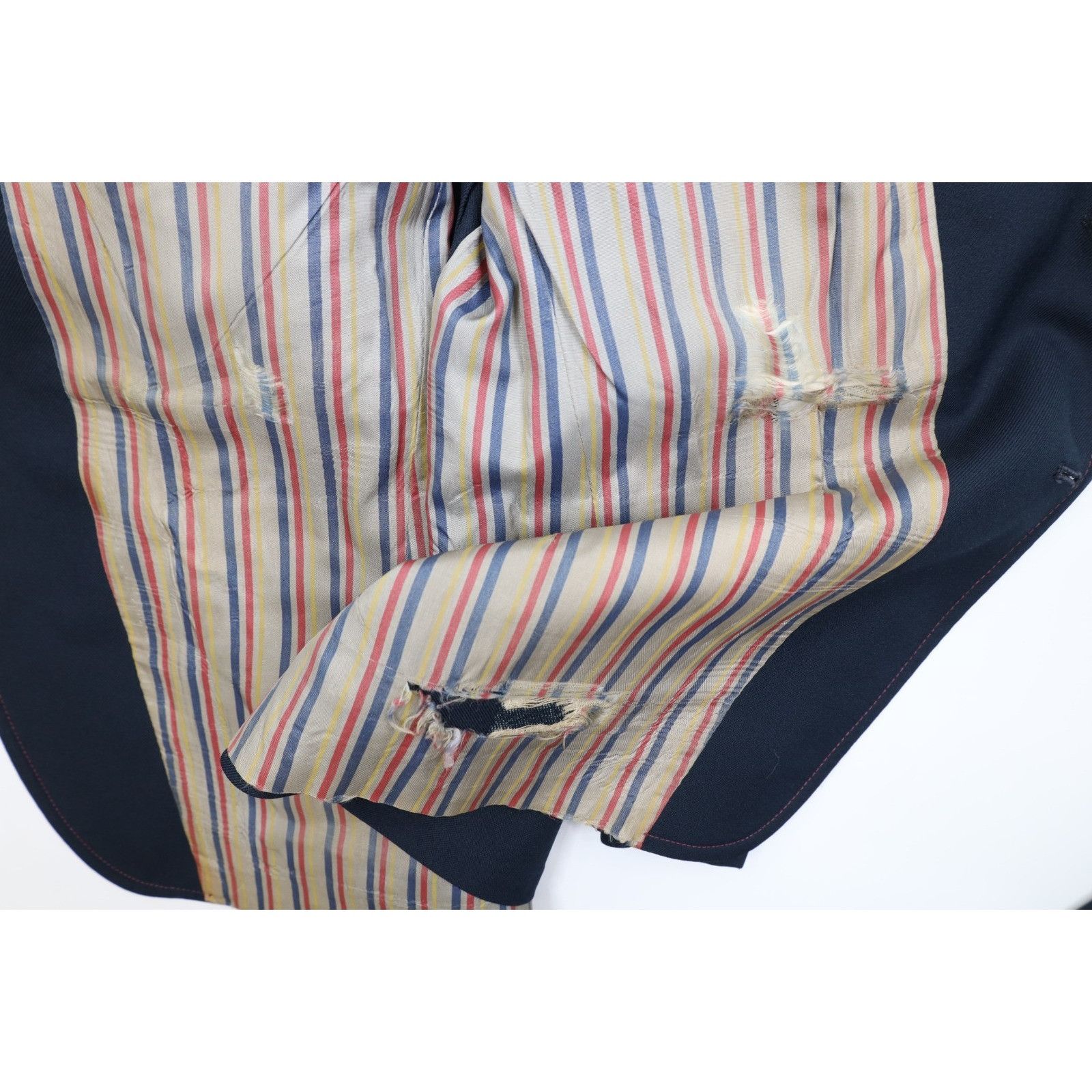 Vintage Vintage 70s Streetwear 2 Piece Suit Wedding Navy Blue Size 44R - 7 Thumbnail