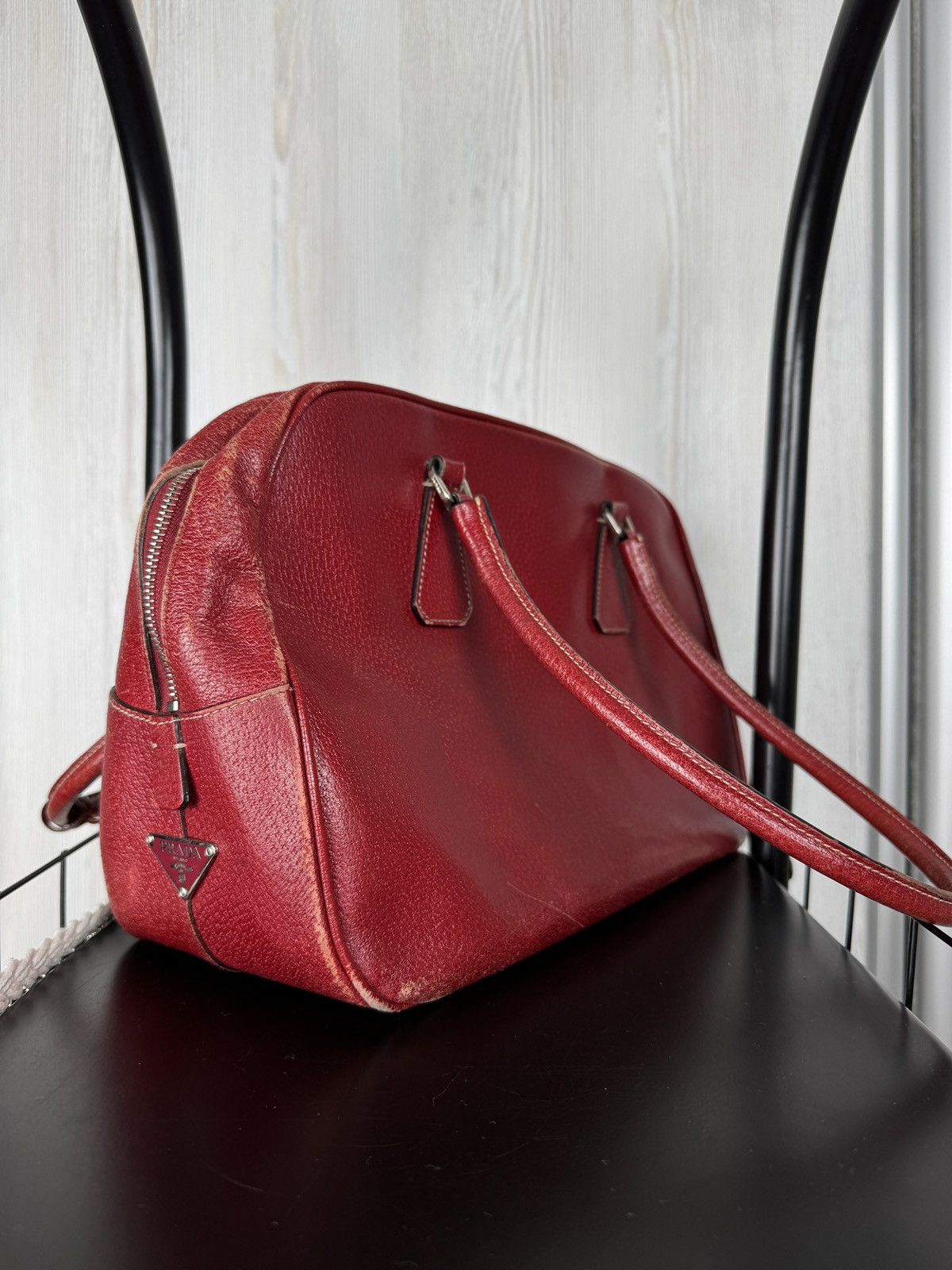 Prada Prada Saffiano Red leather handbag Size ONE SIZE - 6 Thumbnail