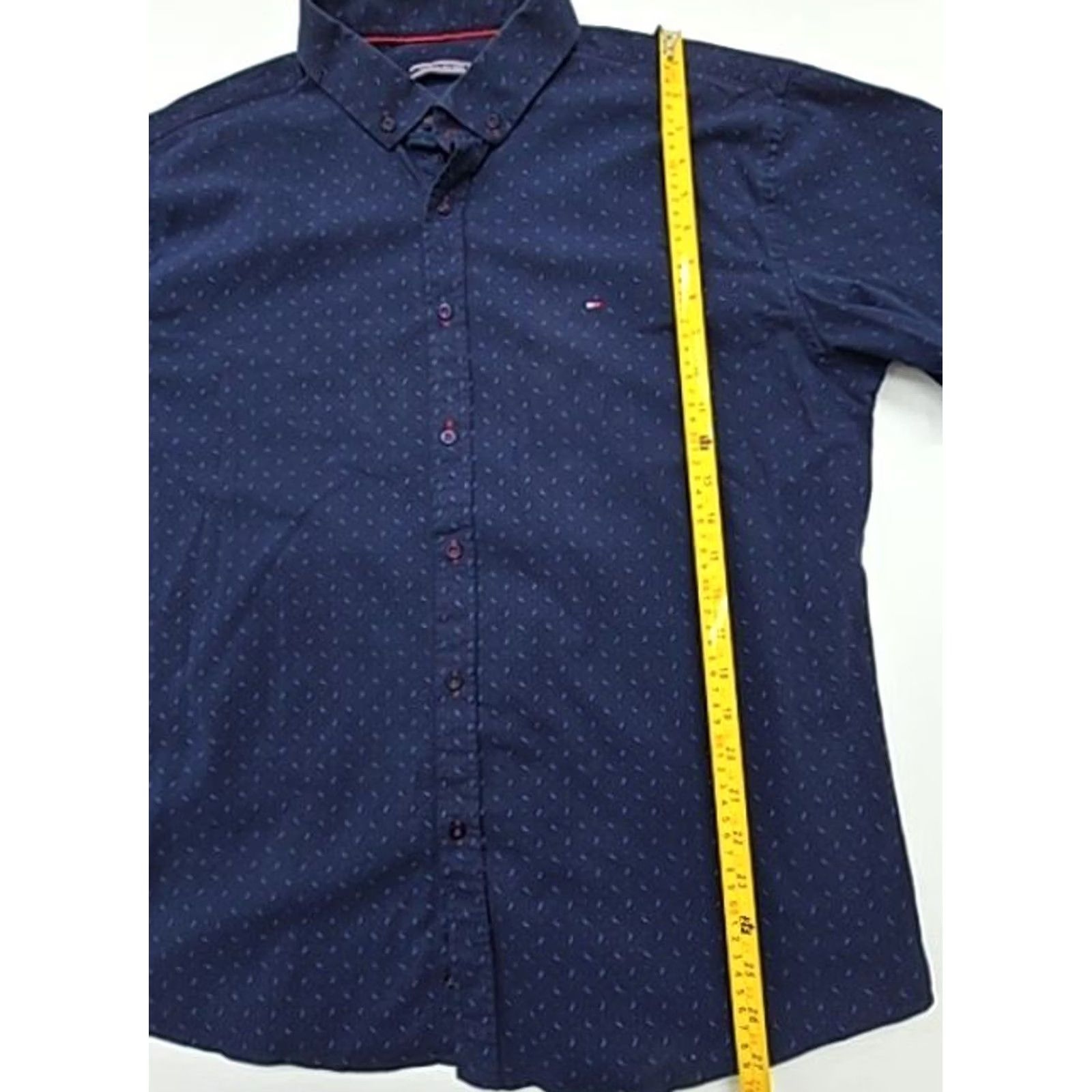Tommy Hilfiger Tommy Hilfiger Men Navy Button-Down Shirt 3XL Regular Cotton Logo Shirt Mens 3XL Navy Logo Button-Up Size US XXL / EU 58 / 5 - 7 Thumbnail