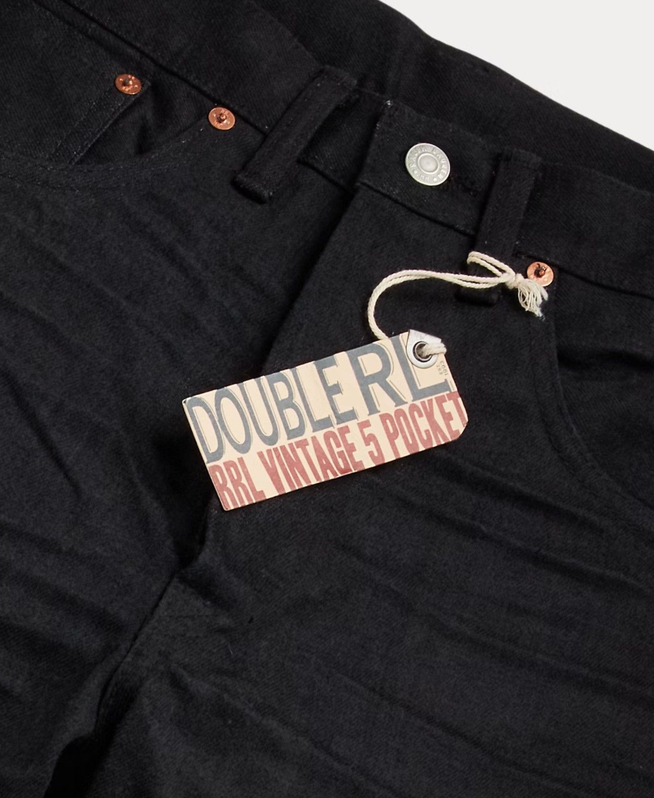 RRL Ralph Lauren Vintage 5-Pocket Black Selvedge Jean
