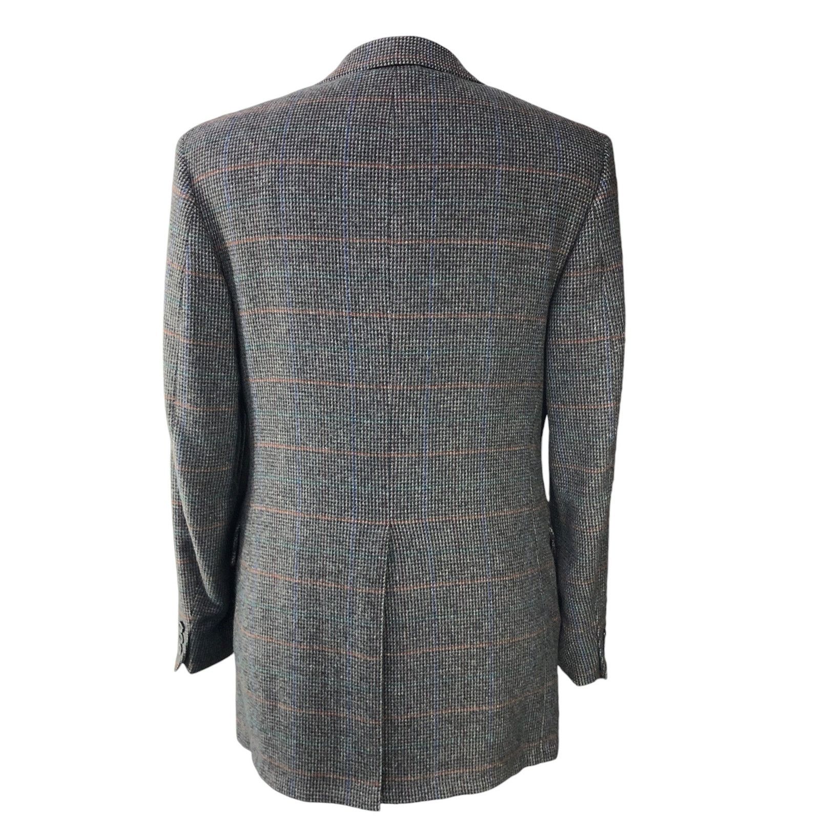 Other Bespoke Mens Size 40L Sport Coat Cashmere Windowpane Vintage Size 40L - 8 Thumbnail
