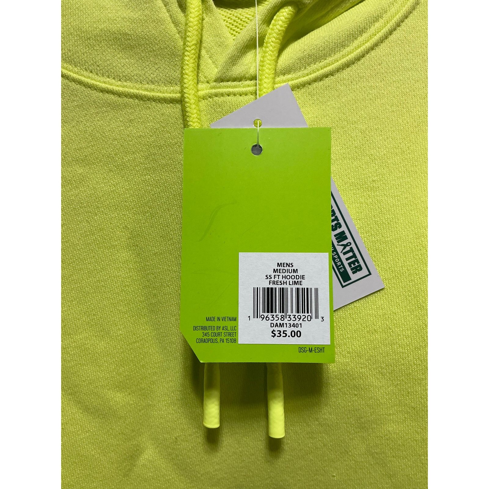 Other DSG Men's Short Sleeve Hoodie Fresh Lime Size Medium Size US M / EU 48-50 / 2 - 4 Thumbnail